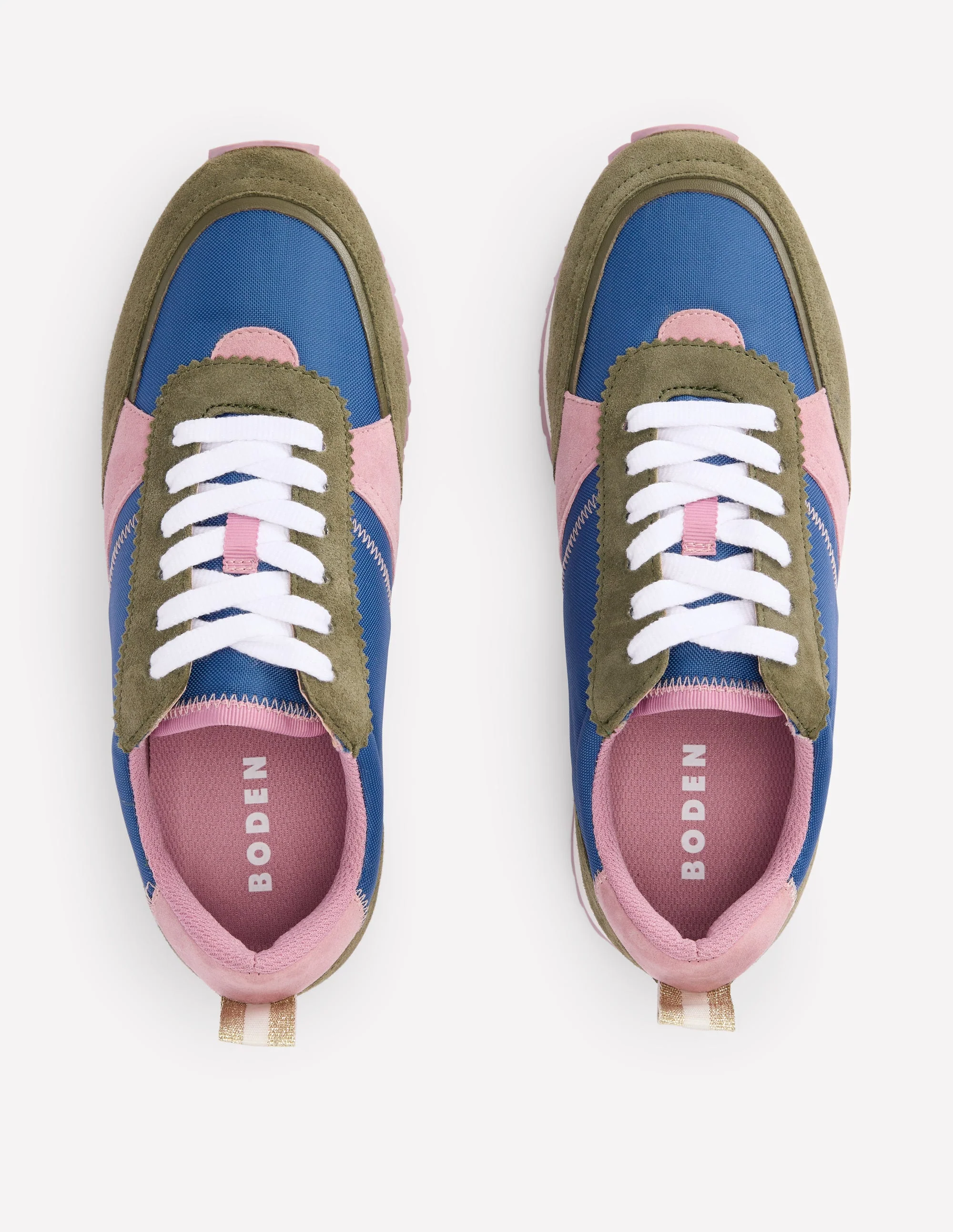 Runner Sneakers-Blue Colourblock - Image 5