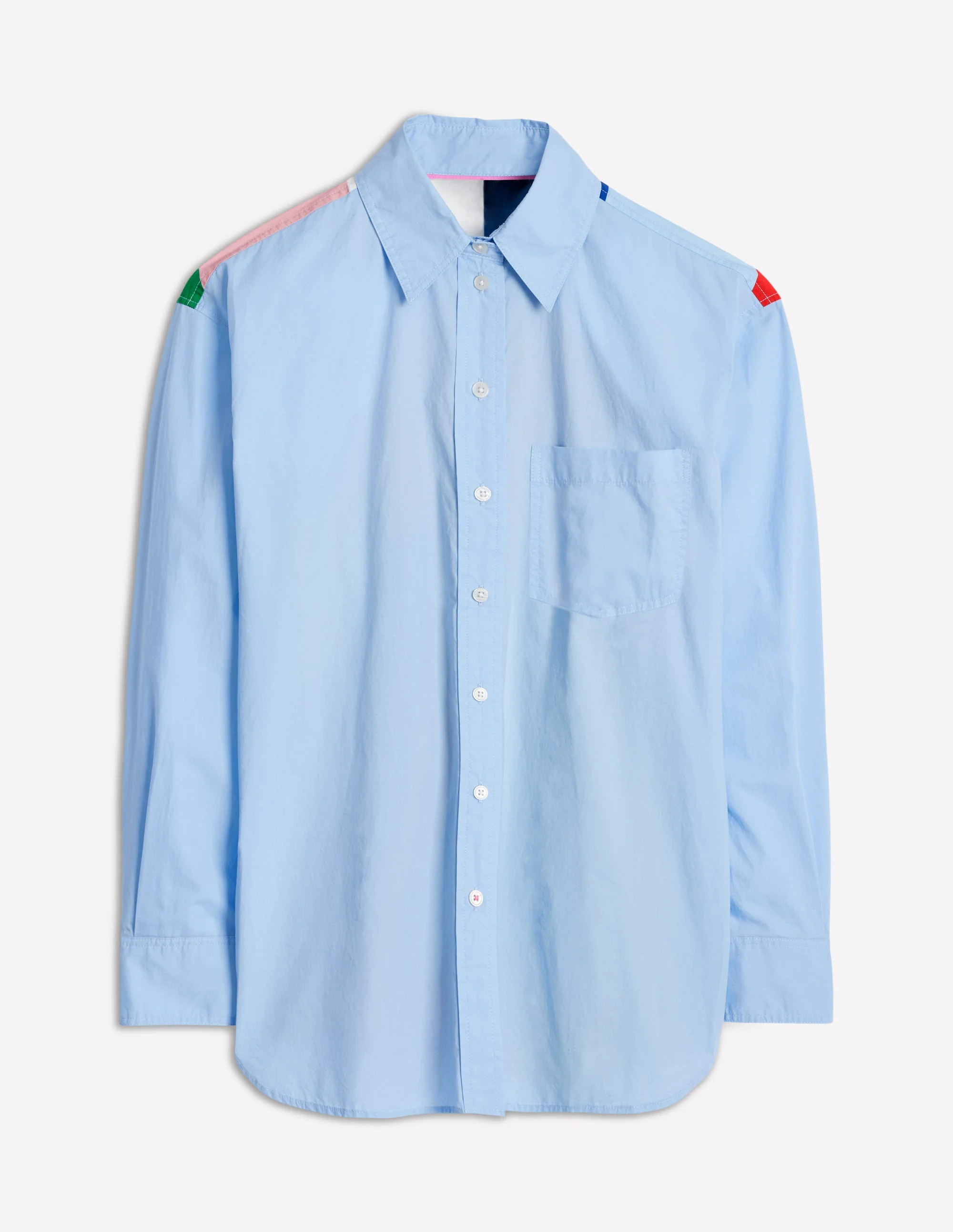 Sadie Relaxed Cotton Shirt-Multi, Heart Spectrum - Image 7