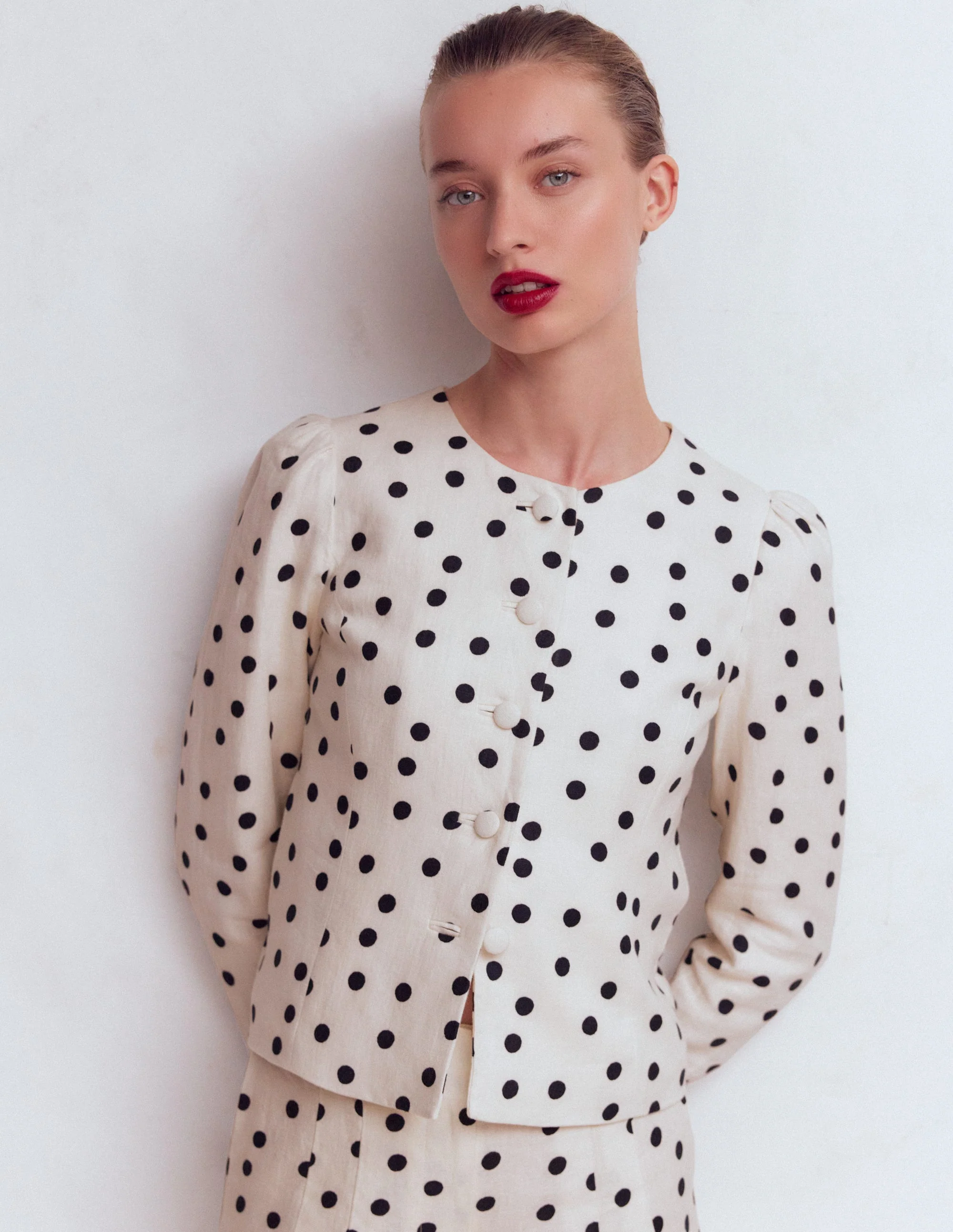 Salisbury Jacket-Painted Dot Spaced