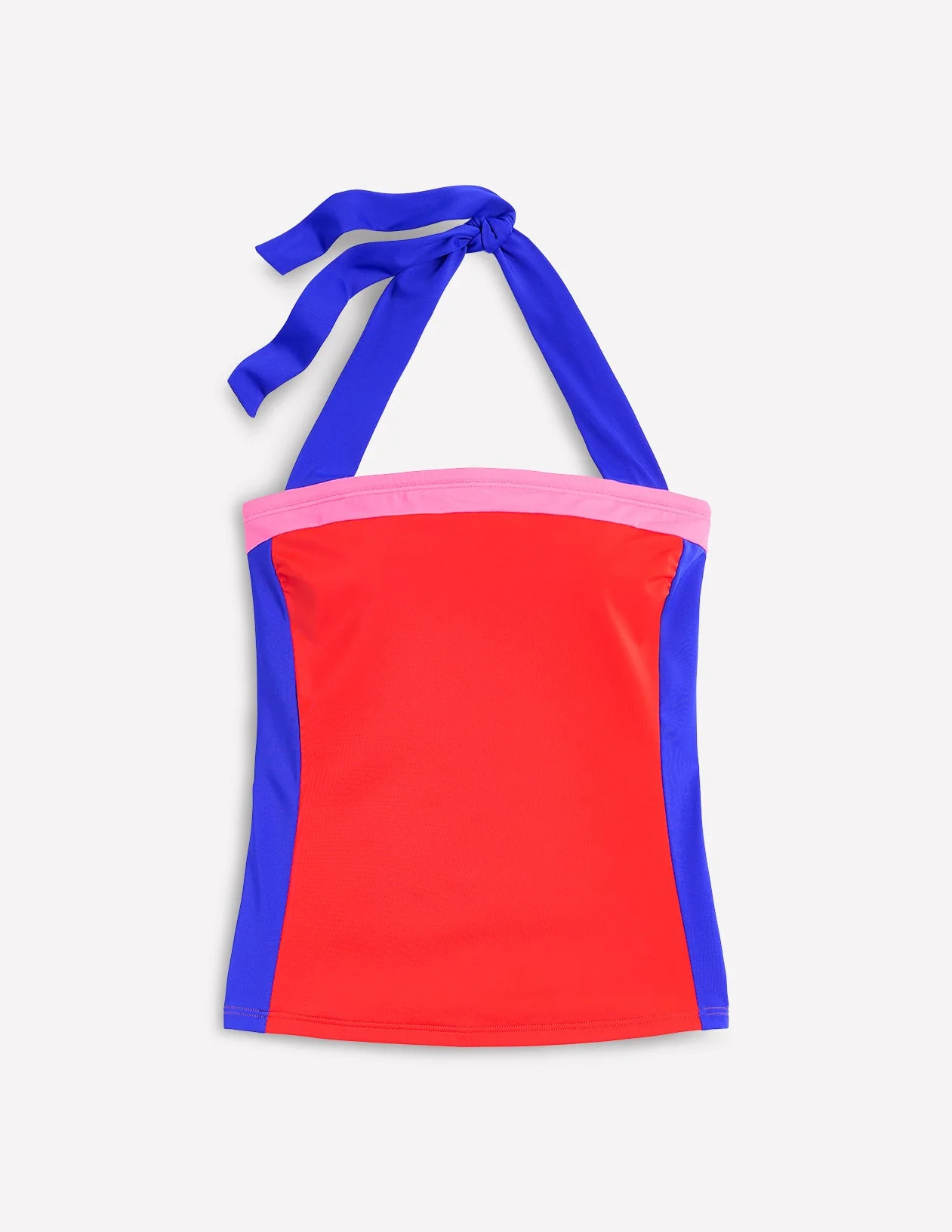 Santorini Tankini Top-Fire Red Colourblock - Image 5
