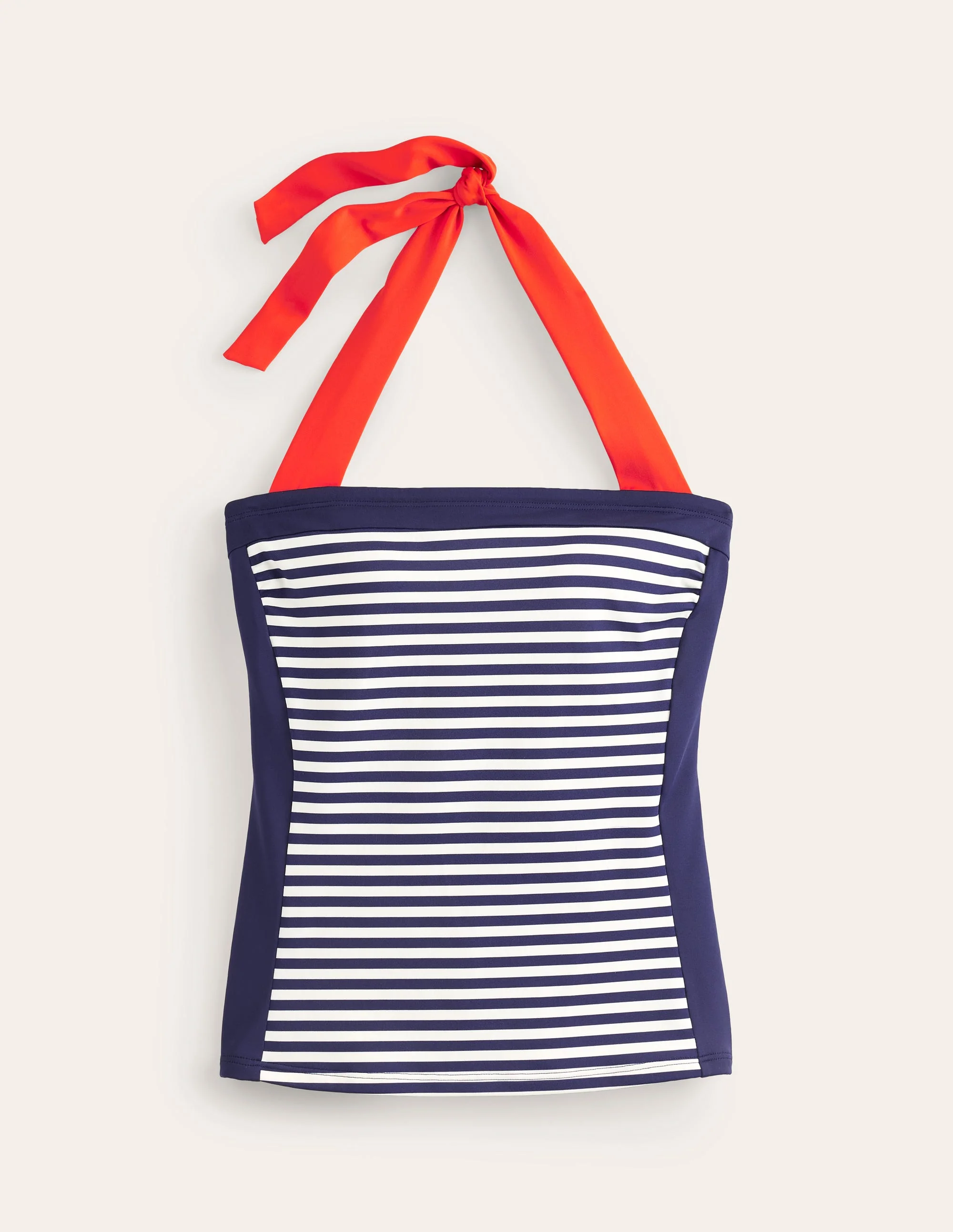 Santorini Tankini Top-Red, Navy Stripe - Image 5