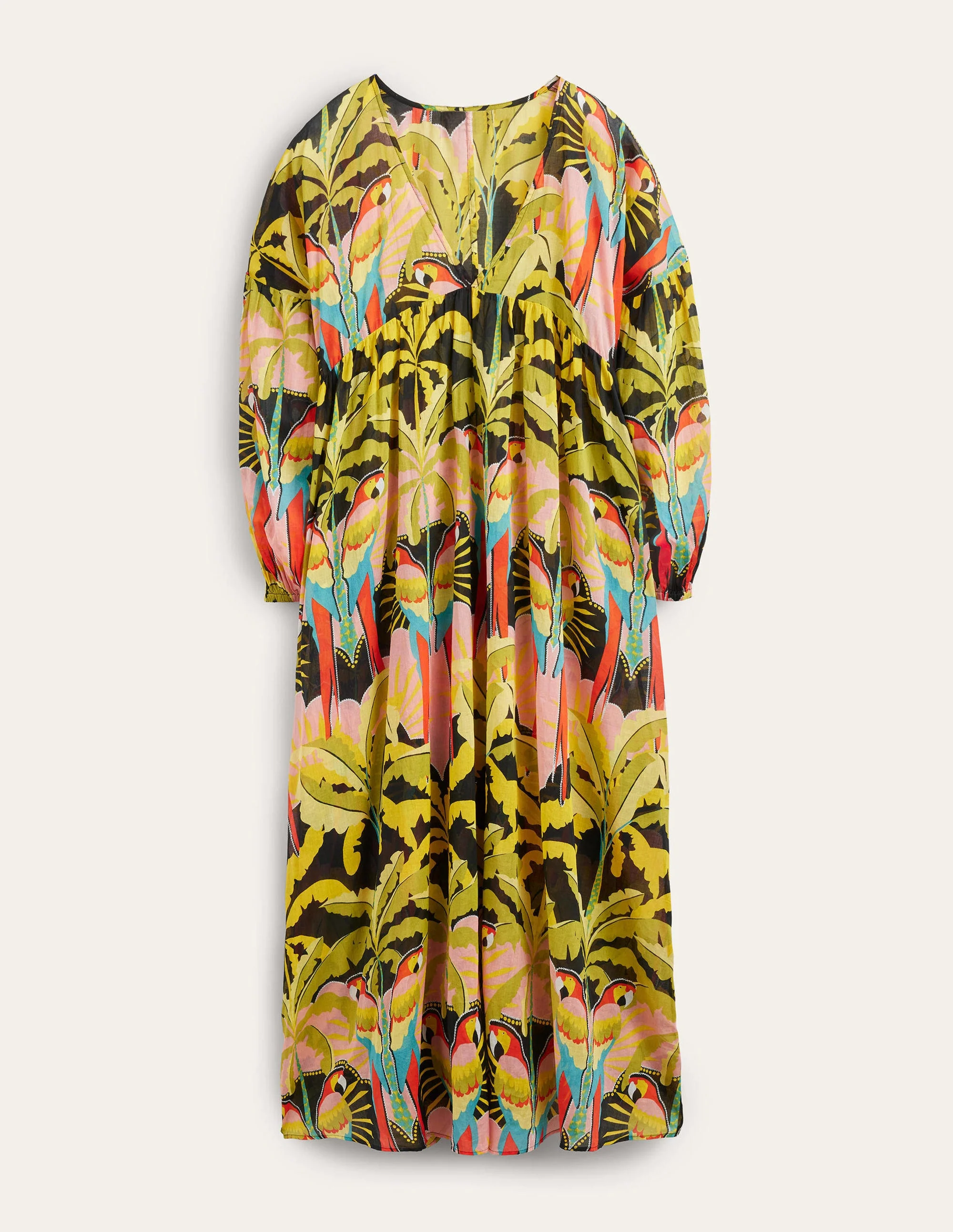 Sarah Maxi Kaftan Dress-Multi, Paradise Parrot - Image 6