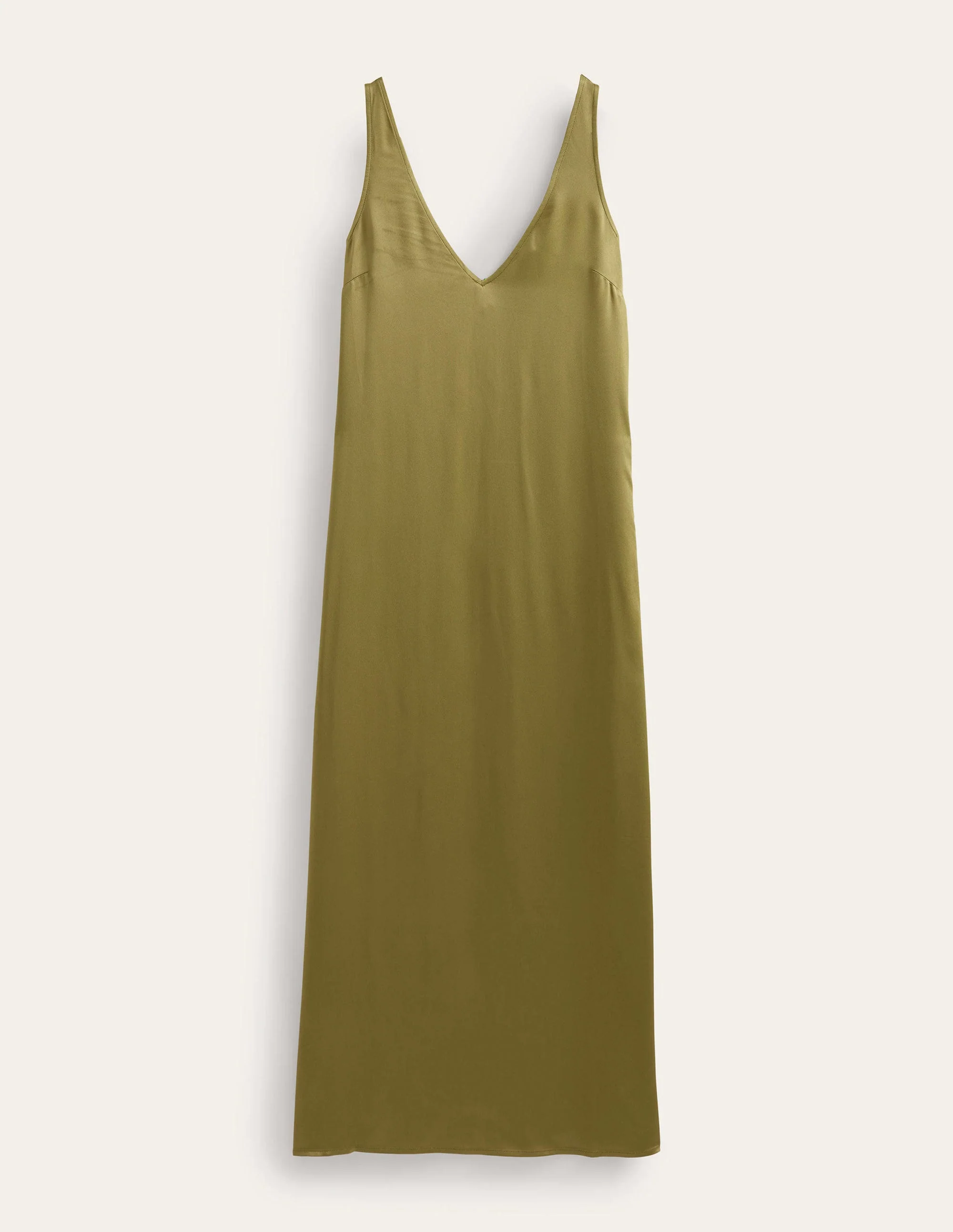Satin Slip Maxi Dress-Capulet Olive - Image 5