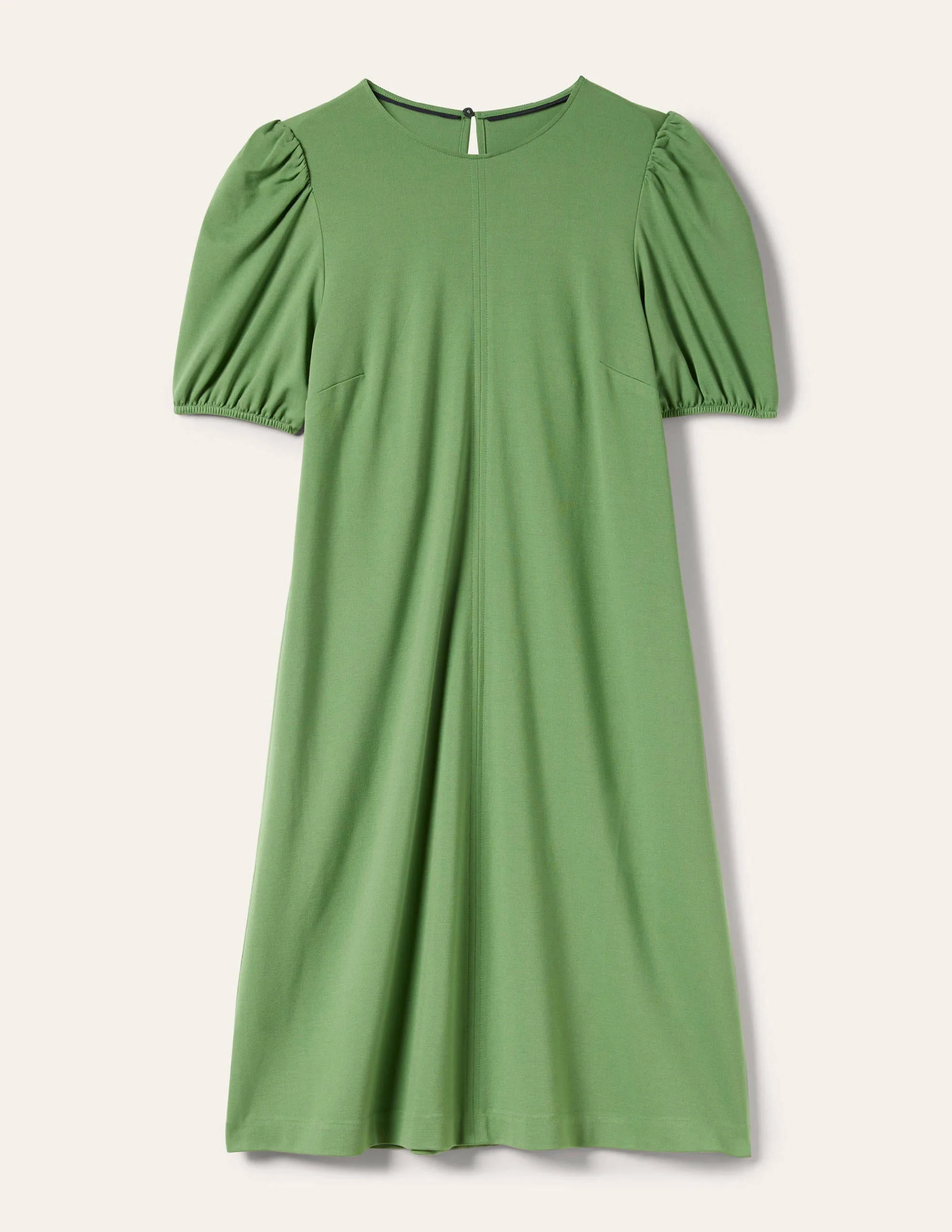 Seam Detail Jersey Shift Dress-English Ivy - Image 5