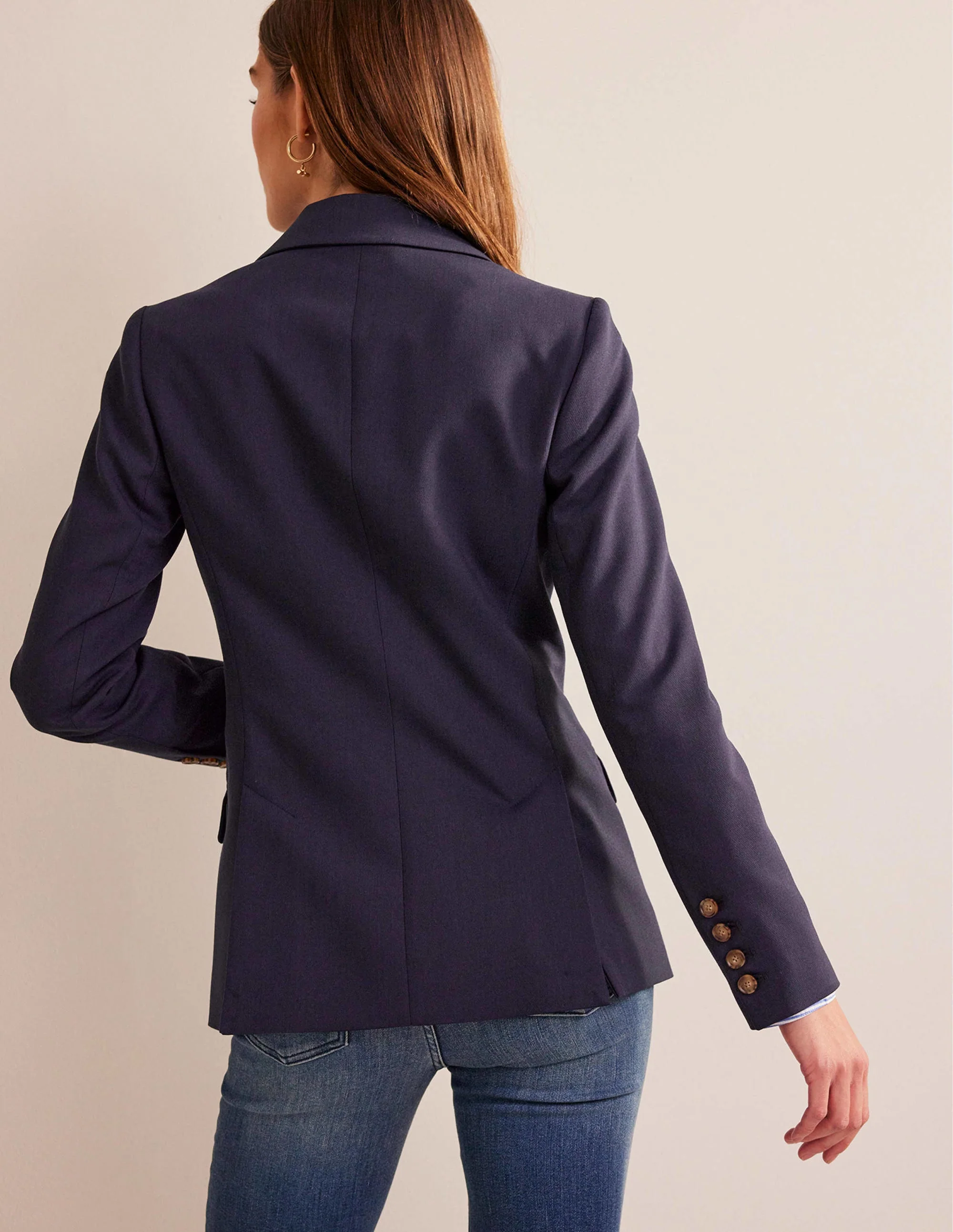 SEMI FITTED DOUBLE BREASTED-Navy - Image 3
