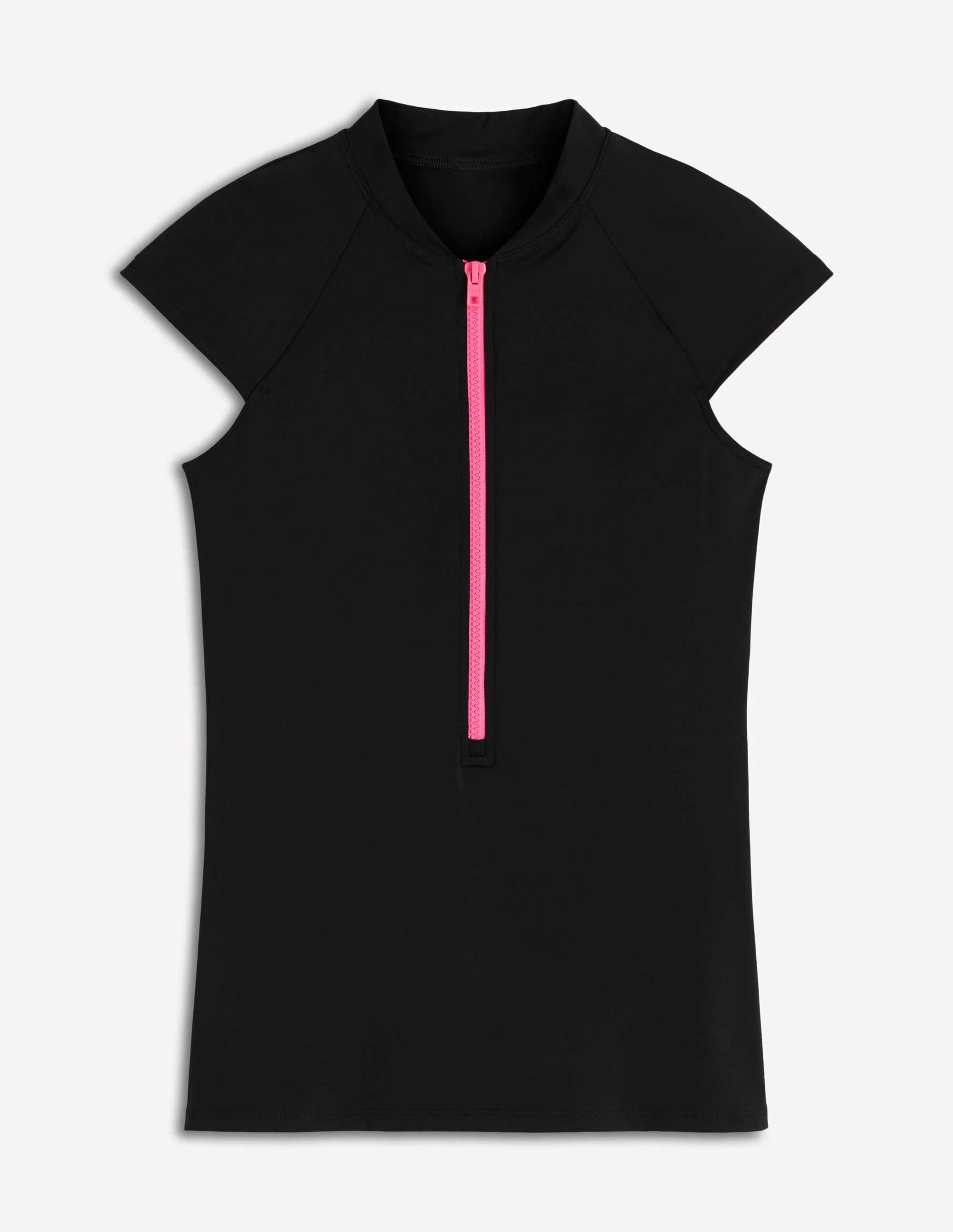 Short Sleeve Rash Guard Top-Black - Image 6