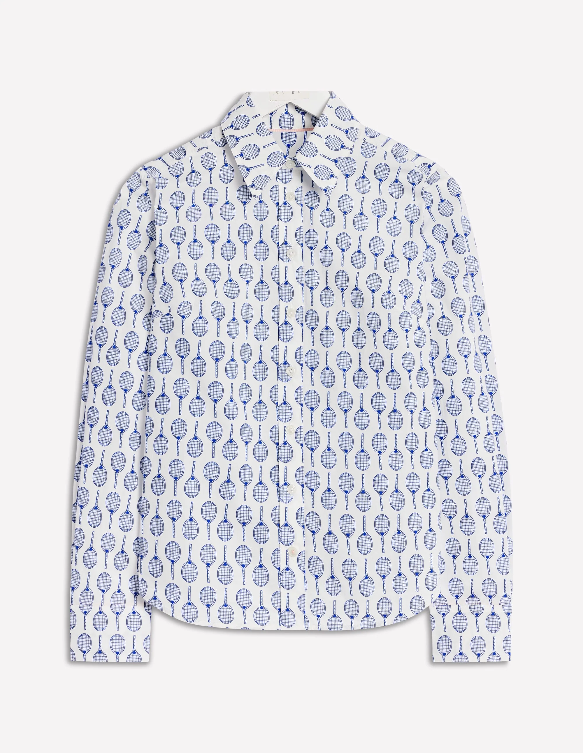 Sienna Cotton Shirt-Ivory, Tennis - Image 6