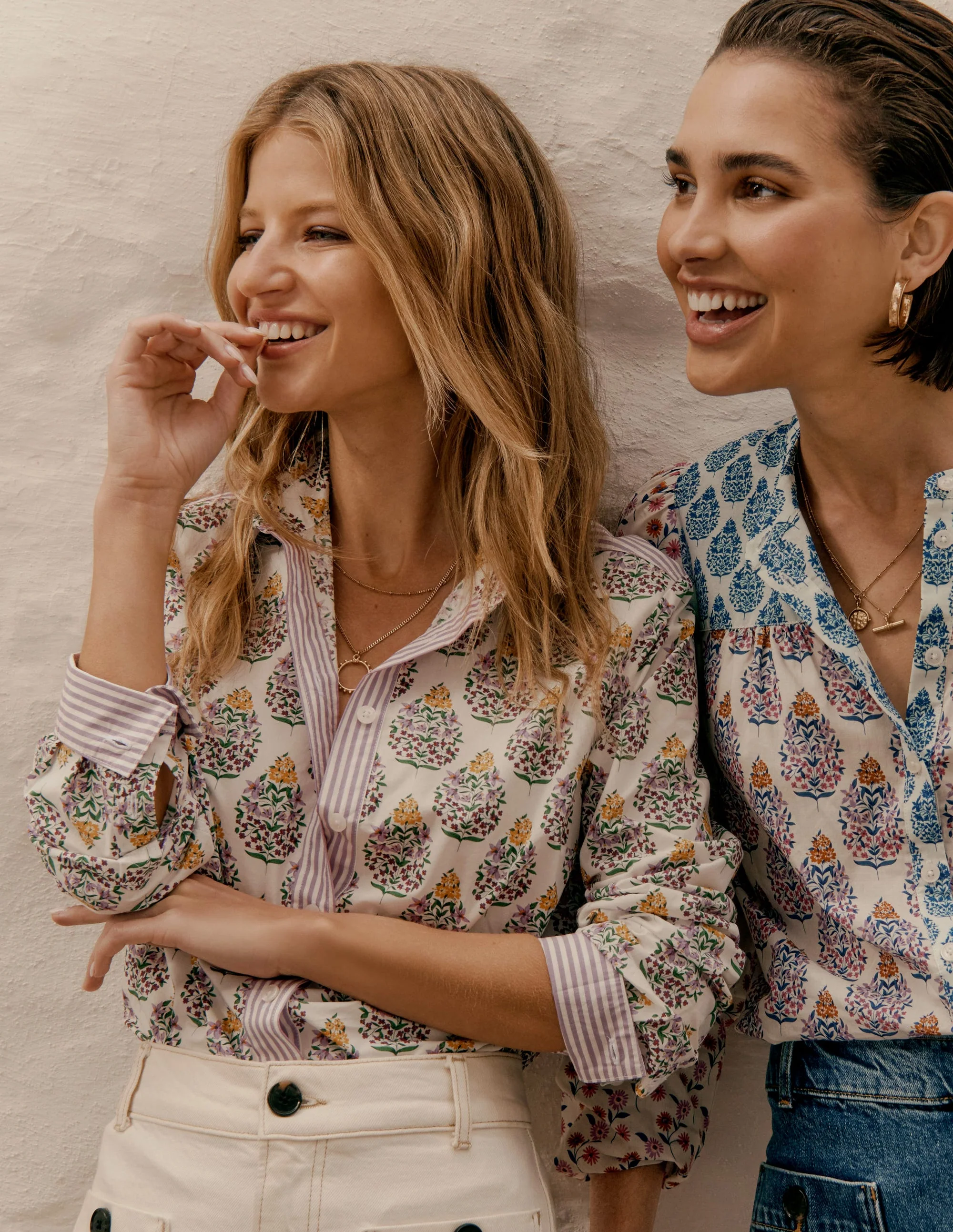 Sienna Cotton Shirt-Multi, Wildflower Bouquet - Image 2