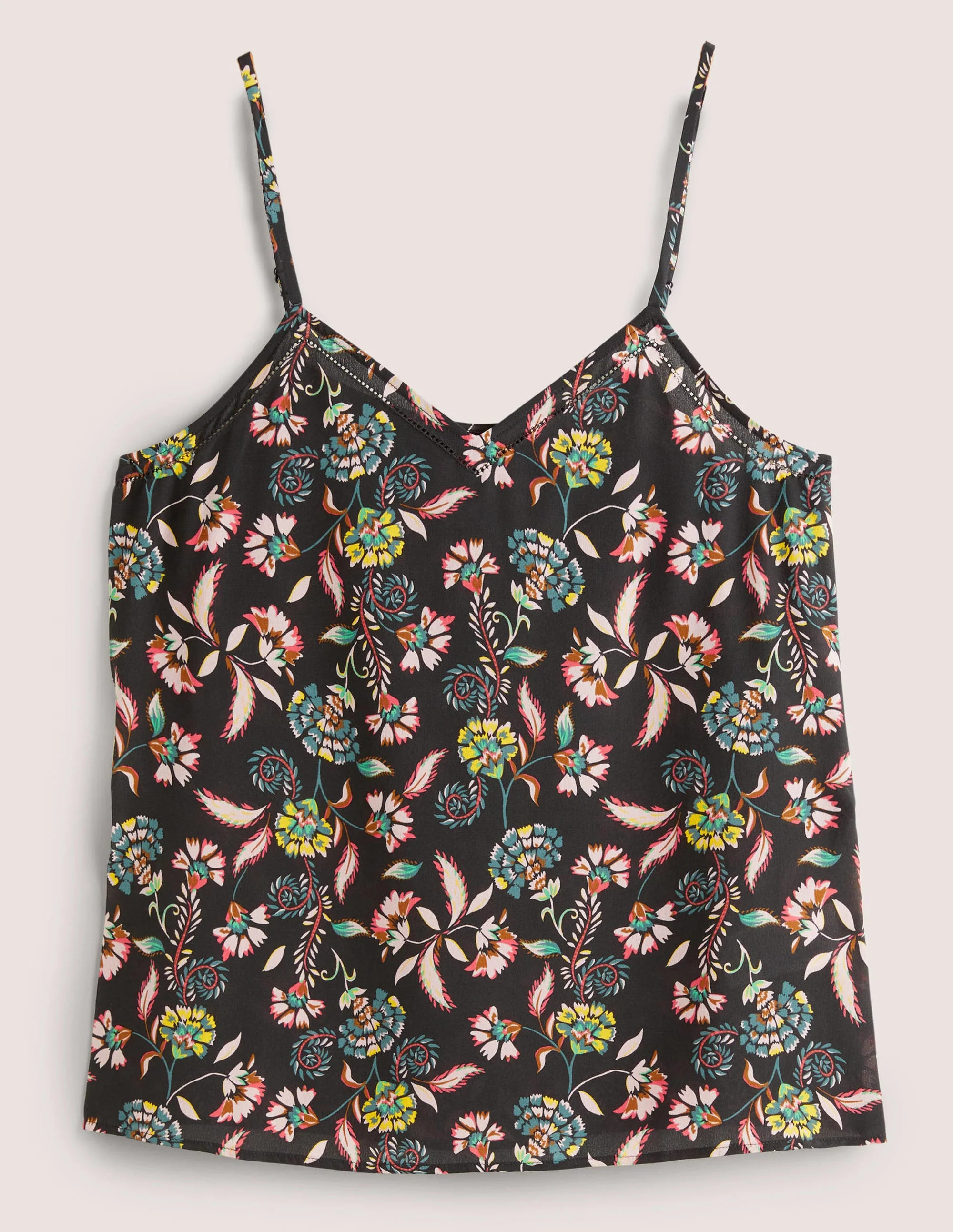 Silk Cami Top-Multi, Blossom Pome - Image 5
