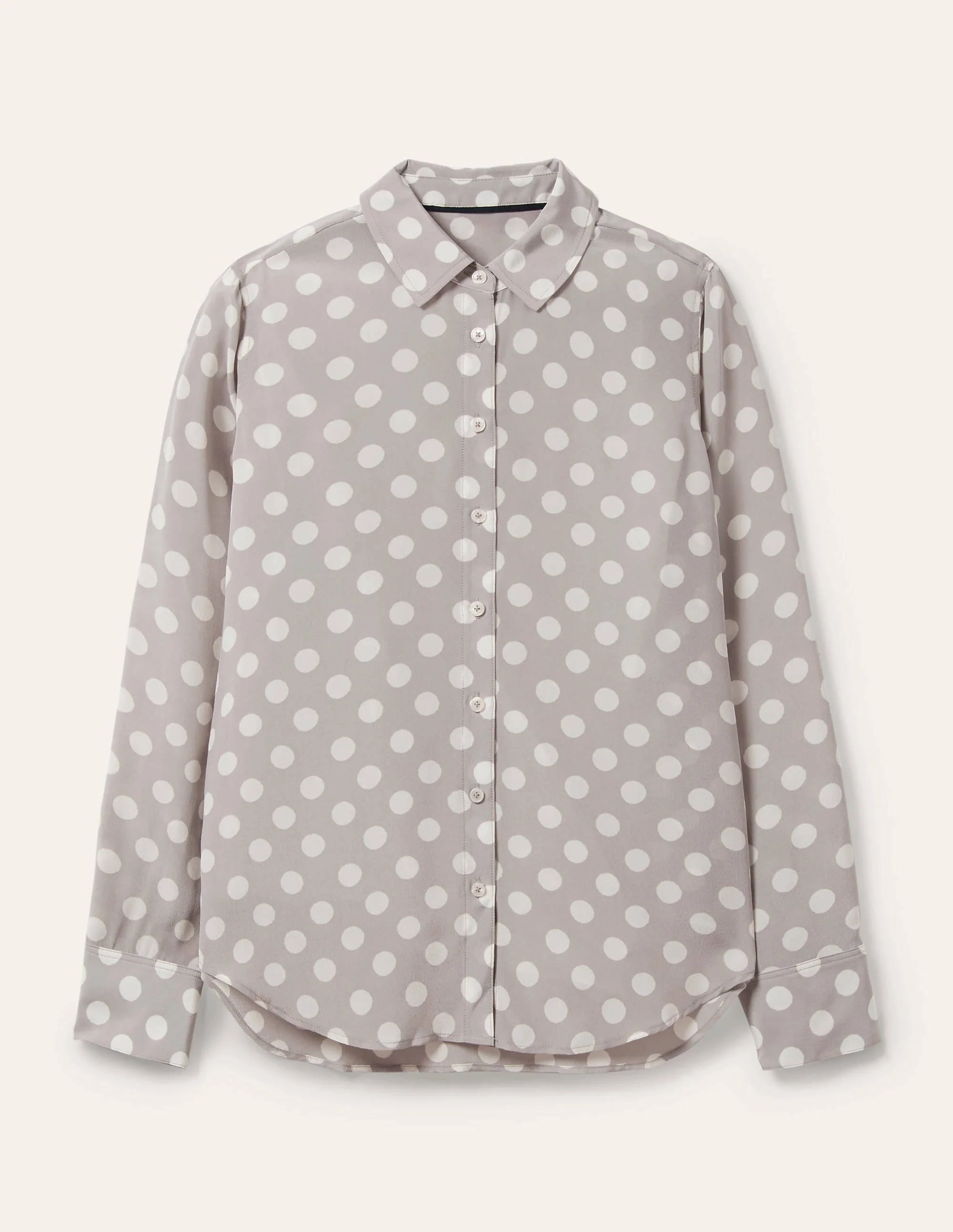 Silk Shirt-Grey Spot - Image 5
