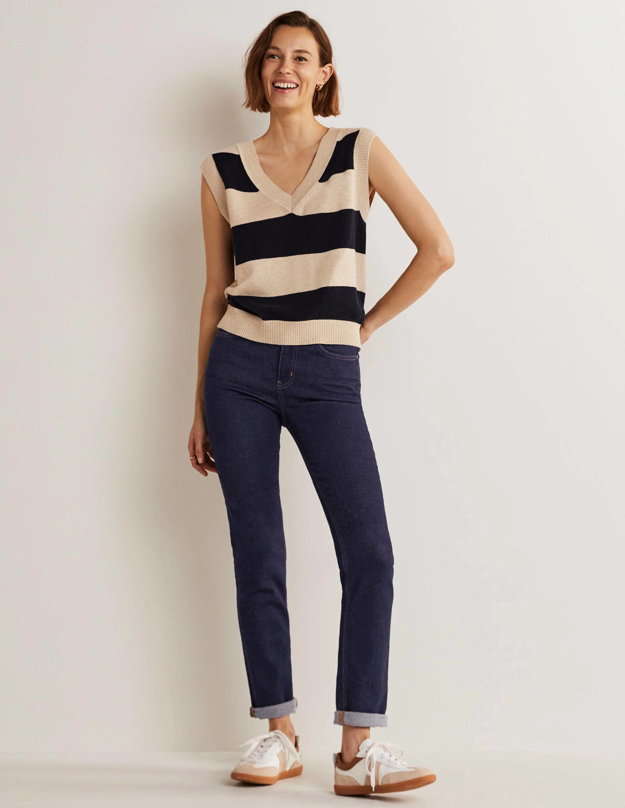 Slim Straight Jeans-Indigo - Image 6