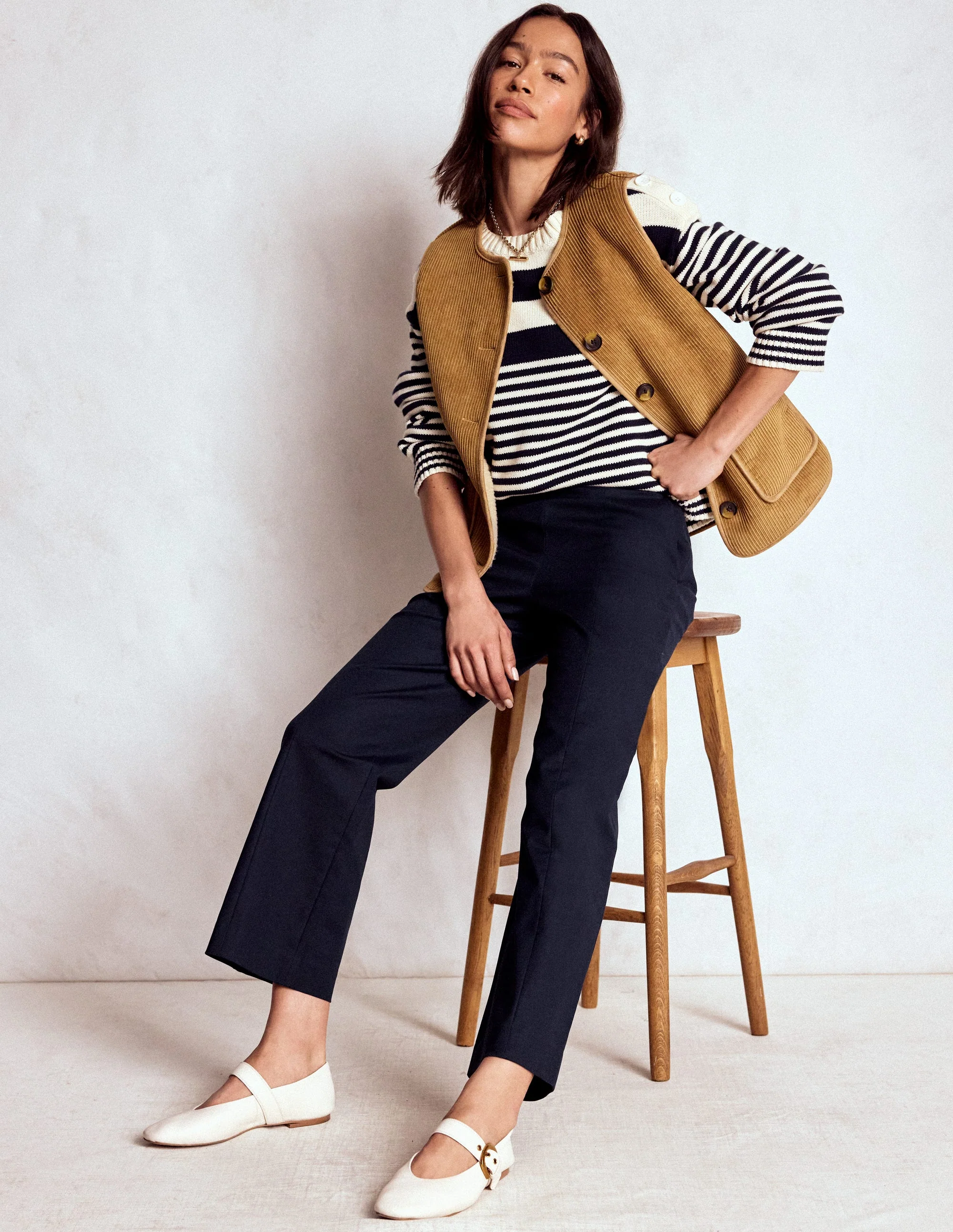 Smart 7/8 Pants-Navy
