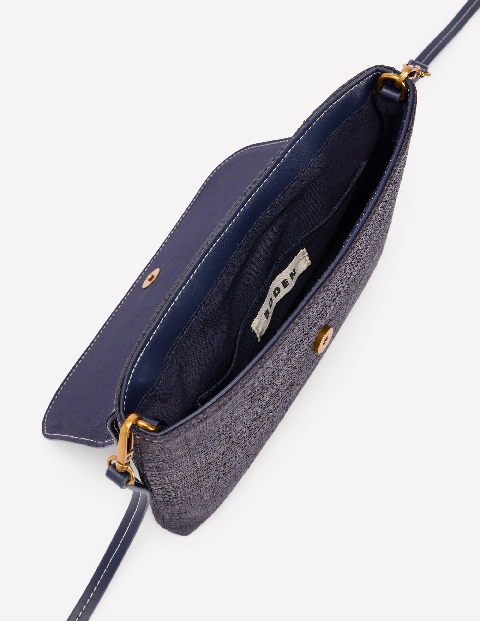 Snaffle Clutch Bag-Navy - Image 4