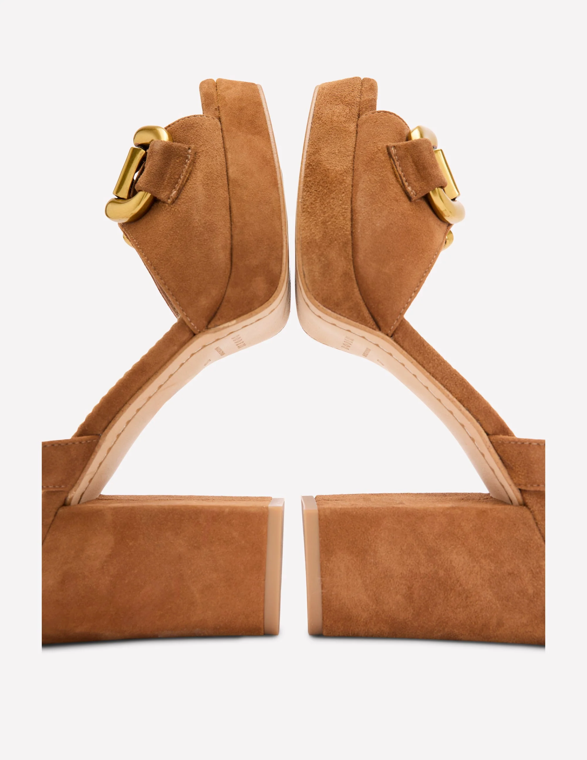 Snaffle Trim Platform Sandal-Tan - Image 3