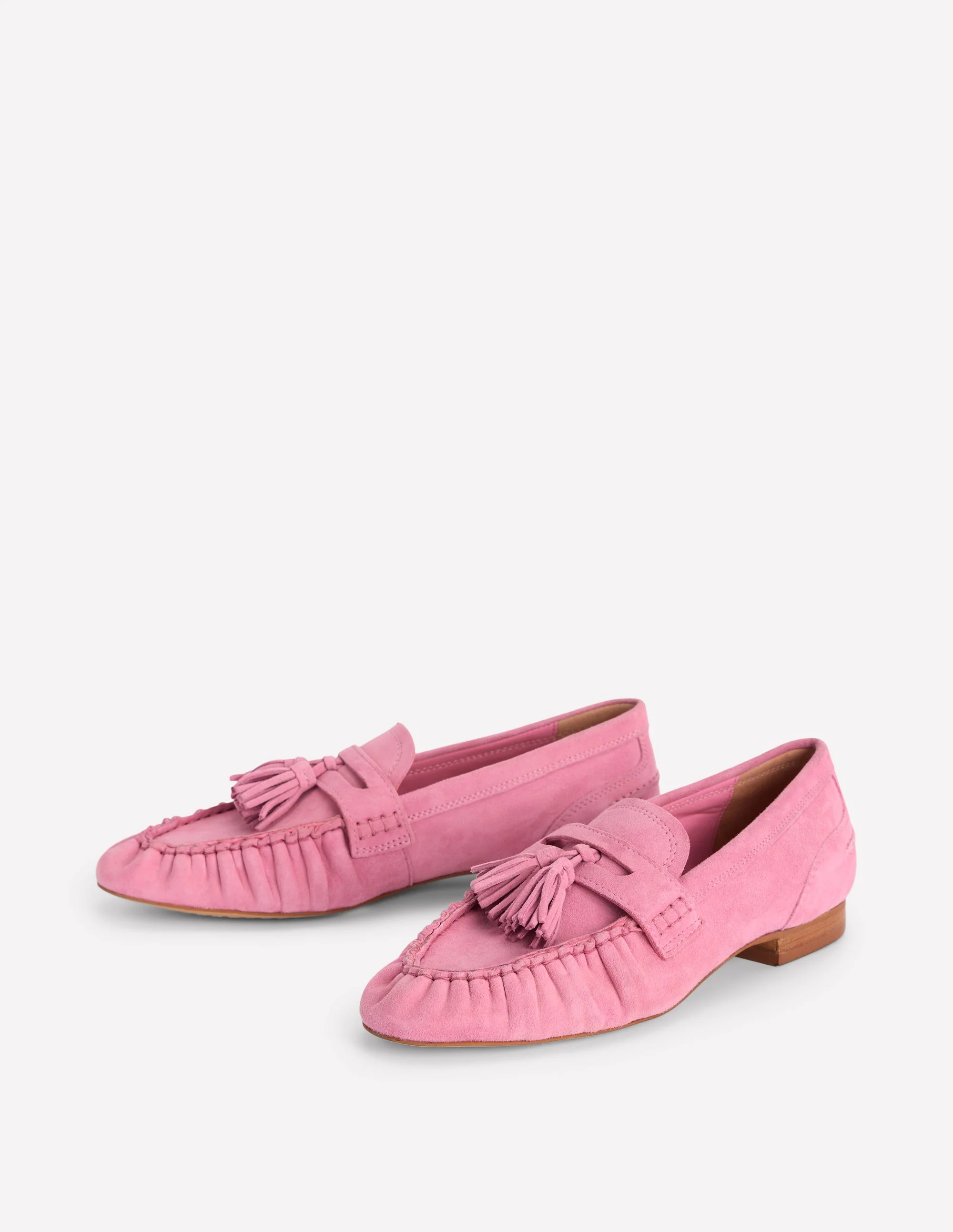 Soft Ruched Loafers-Pink Parfait - Image 4