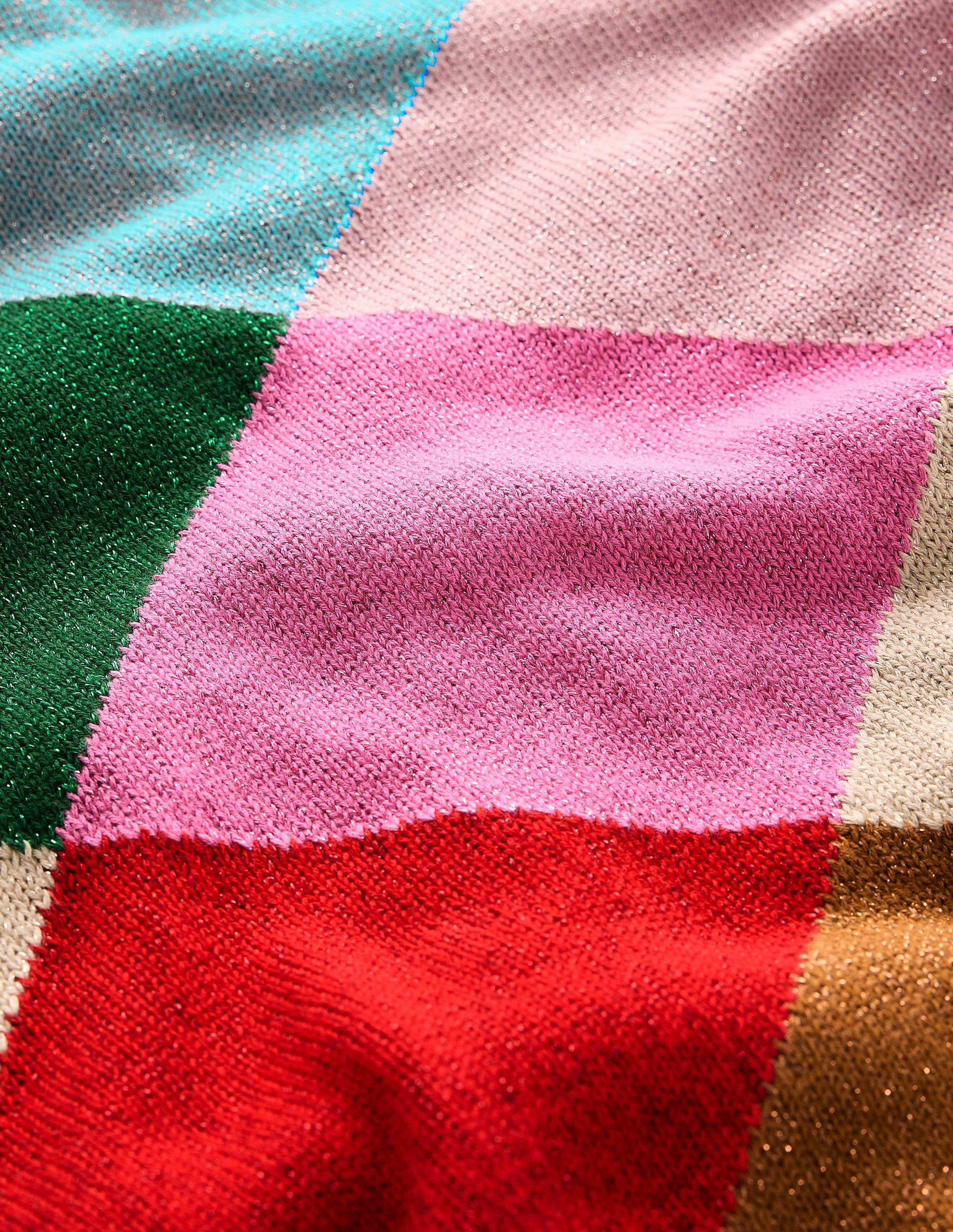 Sparkly Argyle Sweater-Multi Rainbow, Argyle - Image 9