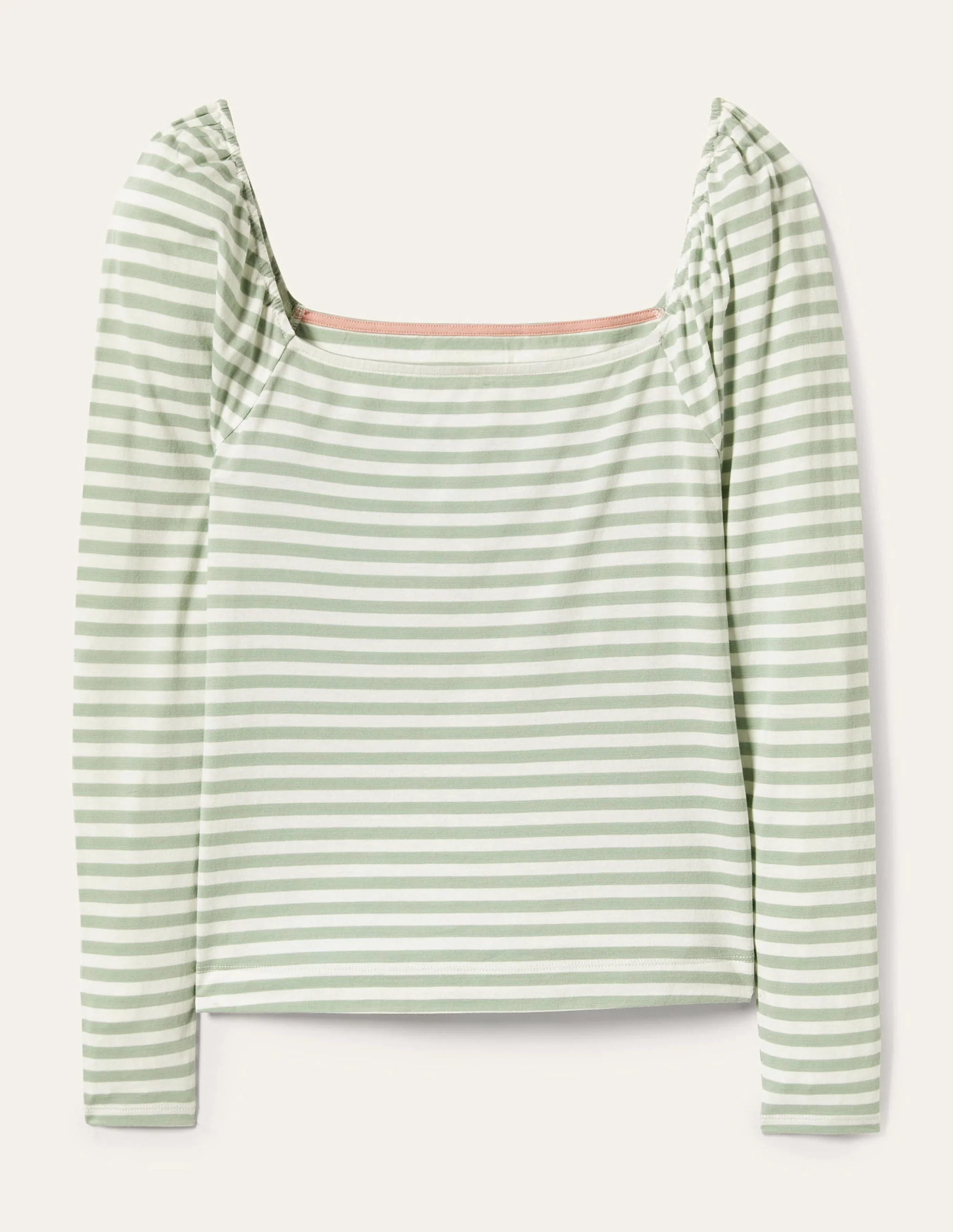 Square Neck Jersey Top-Jadeite Green - Image 6
