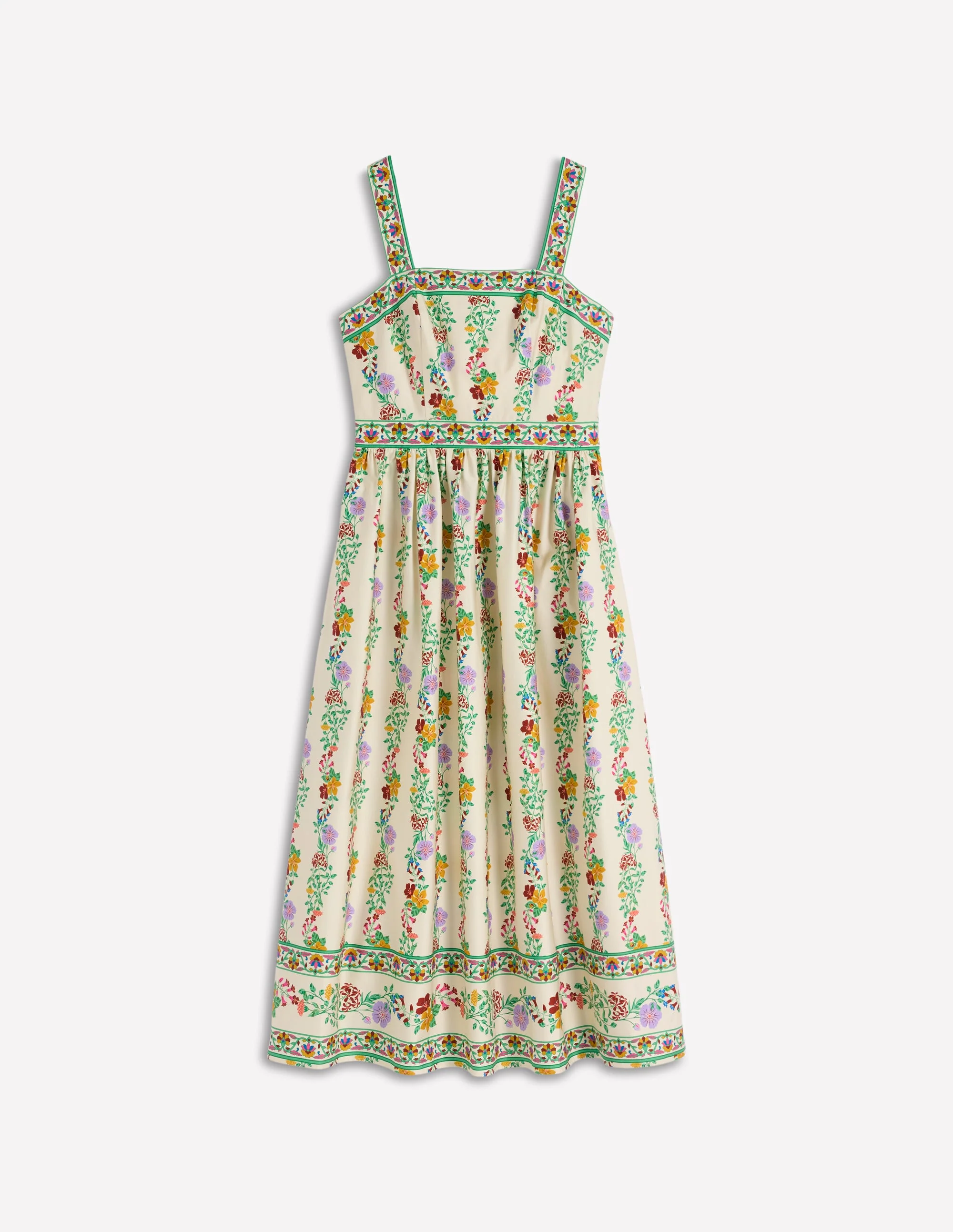 Square Neck Occasion Dress-Ivory, Blossom Trail - Image 9
