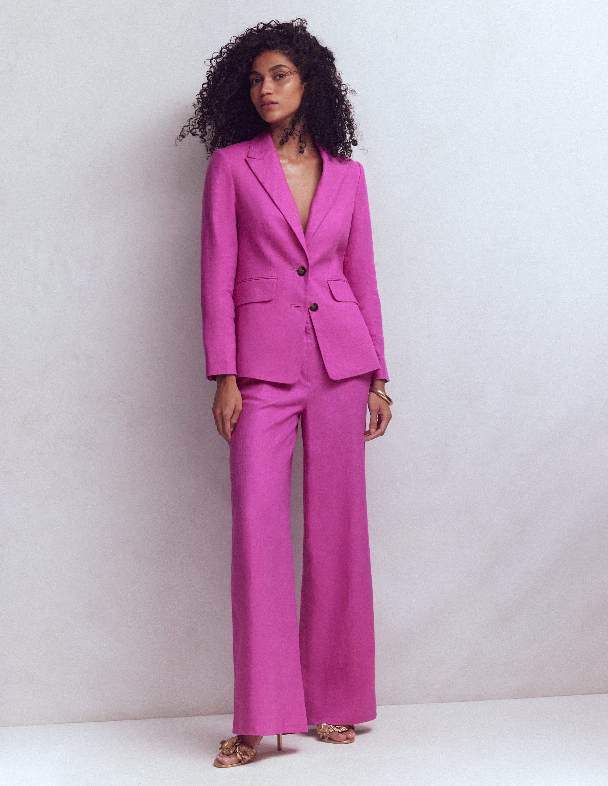Stamford Linen Blazer-Passion Flower - Image 4