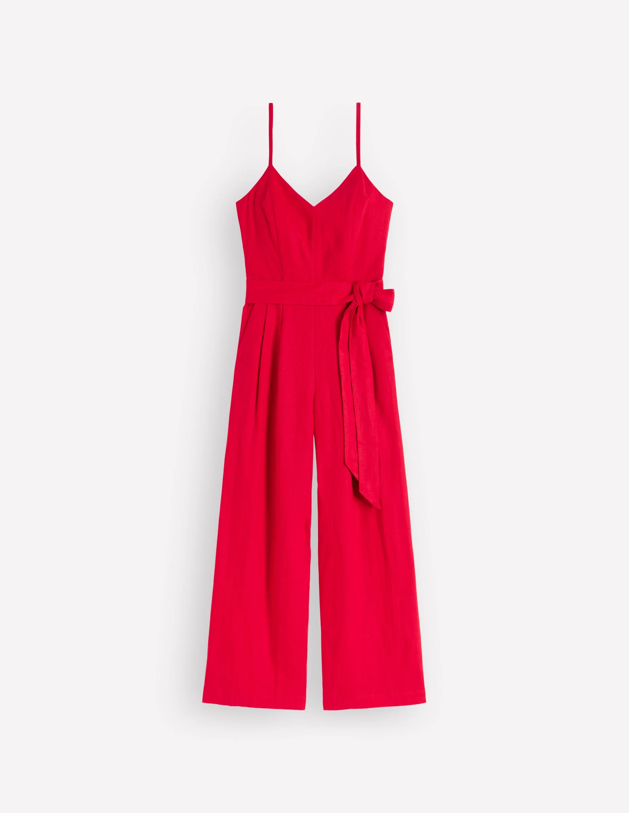 Strappy Linen Jumpsuit-Salsa - Image 7