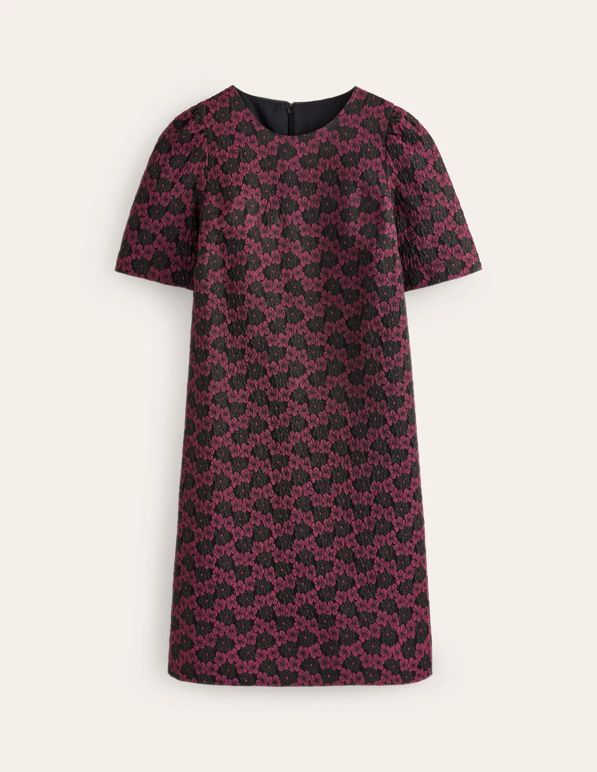 Structured Jacquard Dress-Jacquard Floral - Image 5