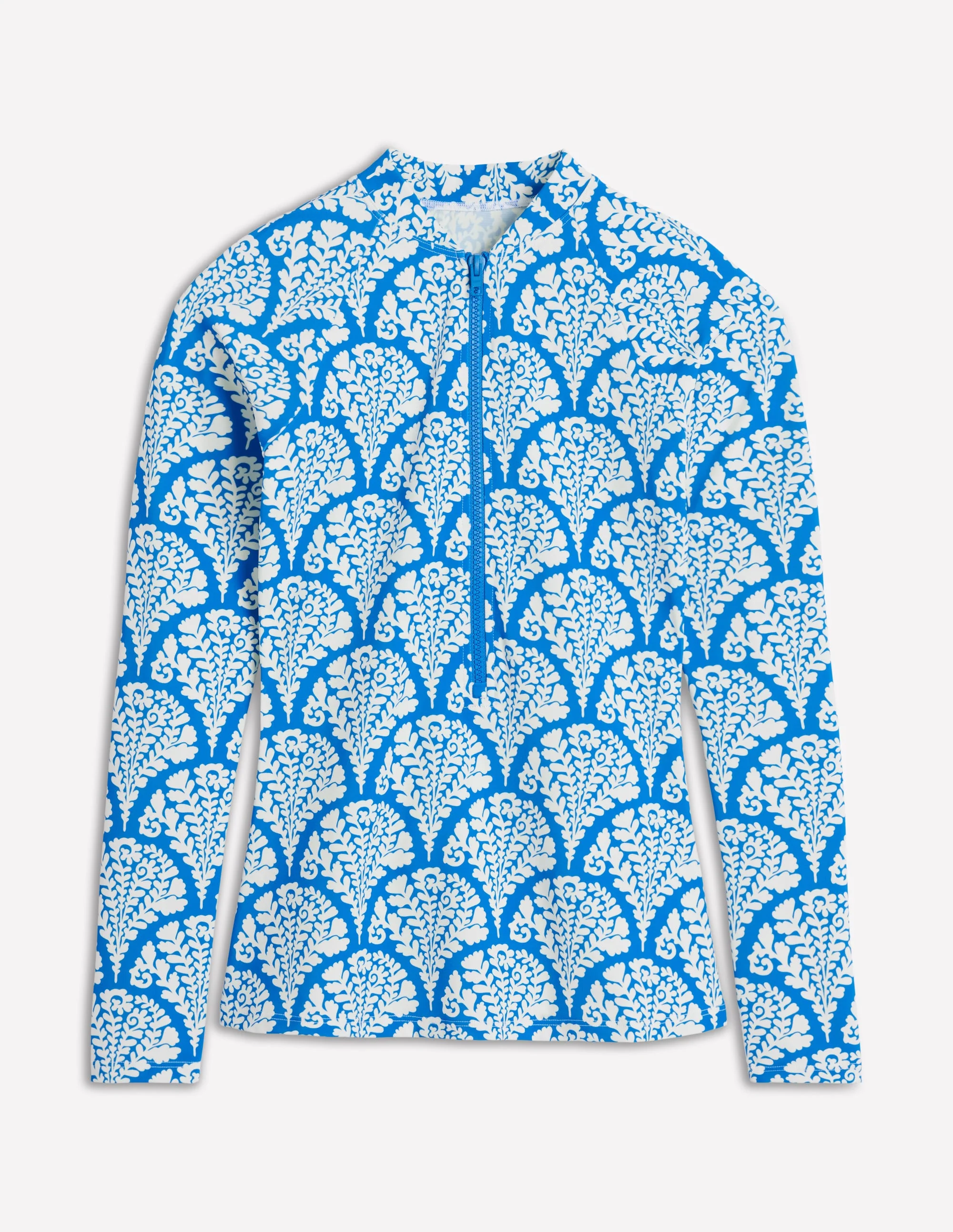 Sun Safe Raglan Rash Vest-Bright Blue, Blossomy - Image 7