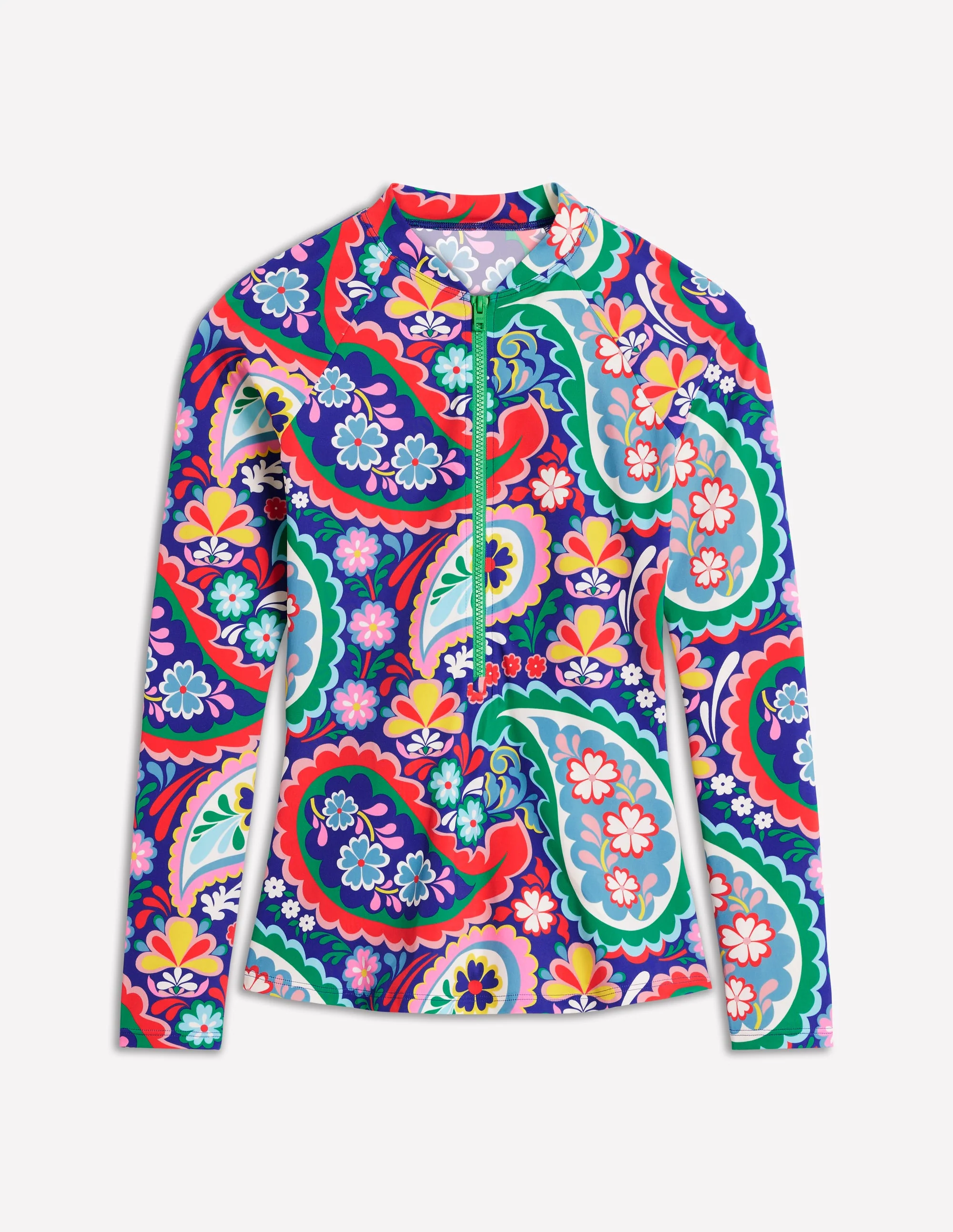 Sun Safe Raglan Rash Vest-Multi, Meadow Paisley - Image 5