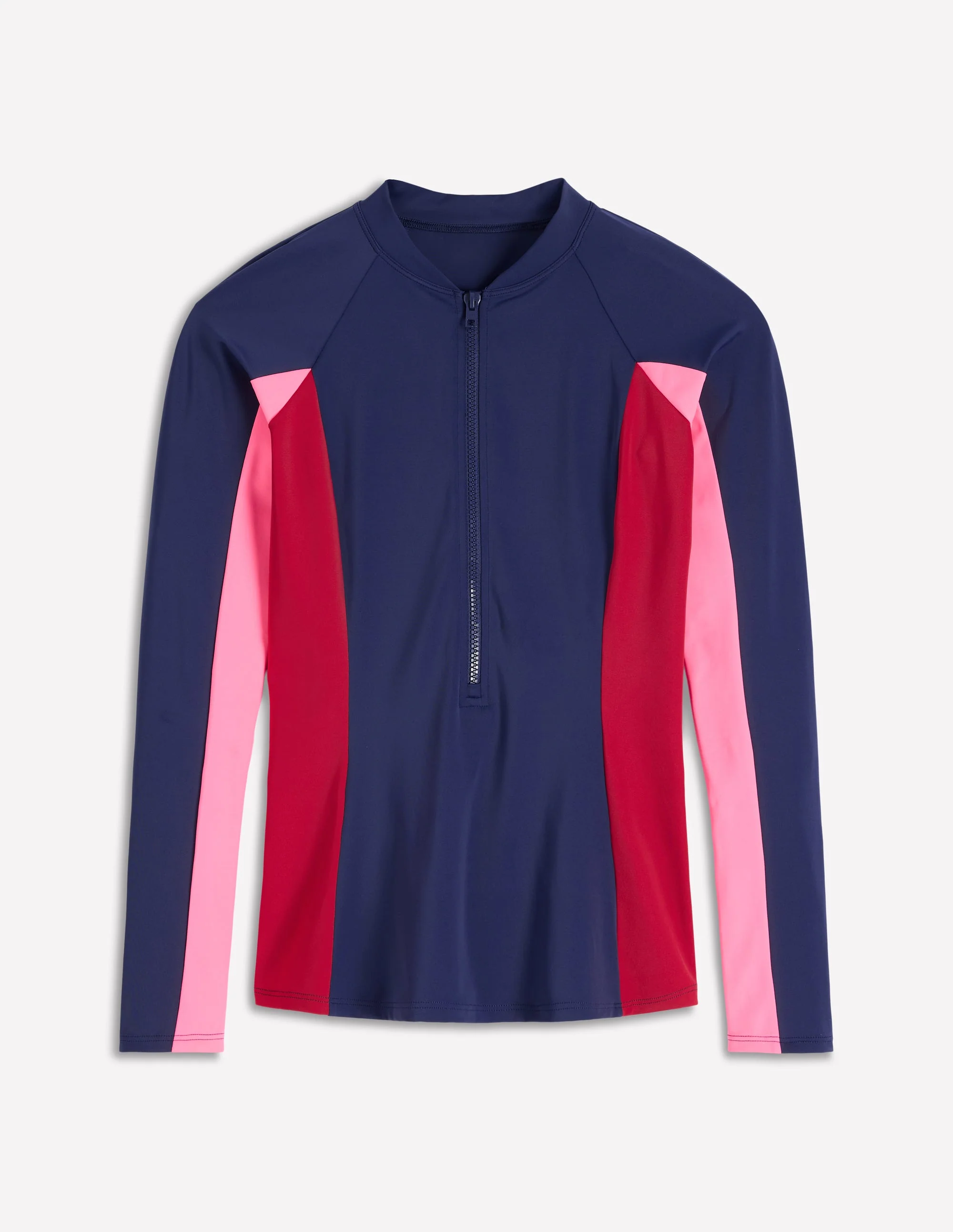 Sun Safe Raglan Rash Vest-Navy Colourblock - Image 5