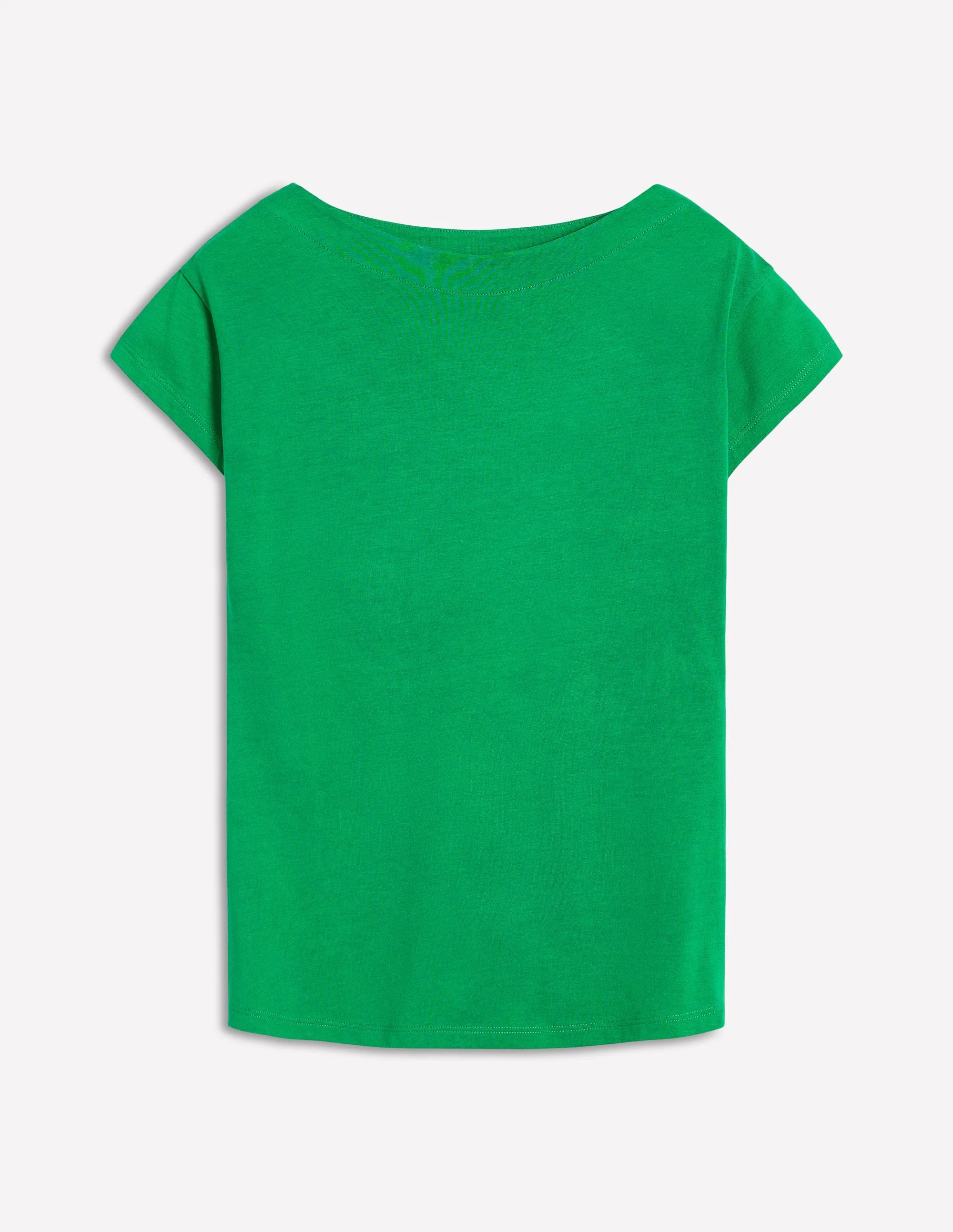 Supersoft Boat Neck T-Shirt-Rich Emerald - Image 5