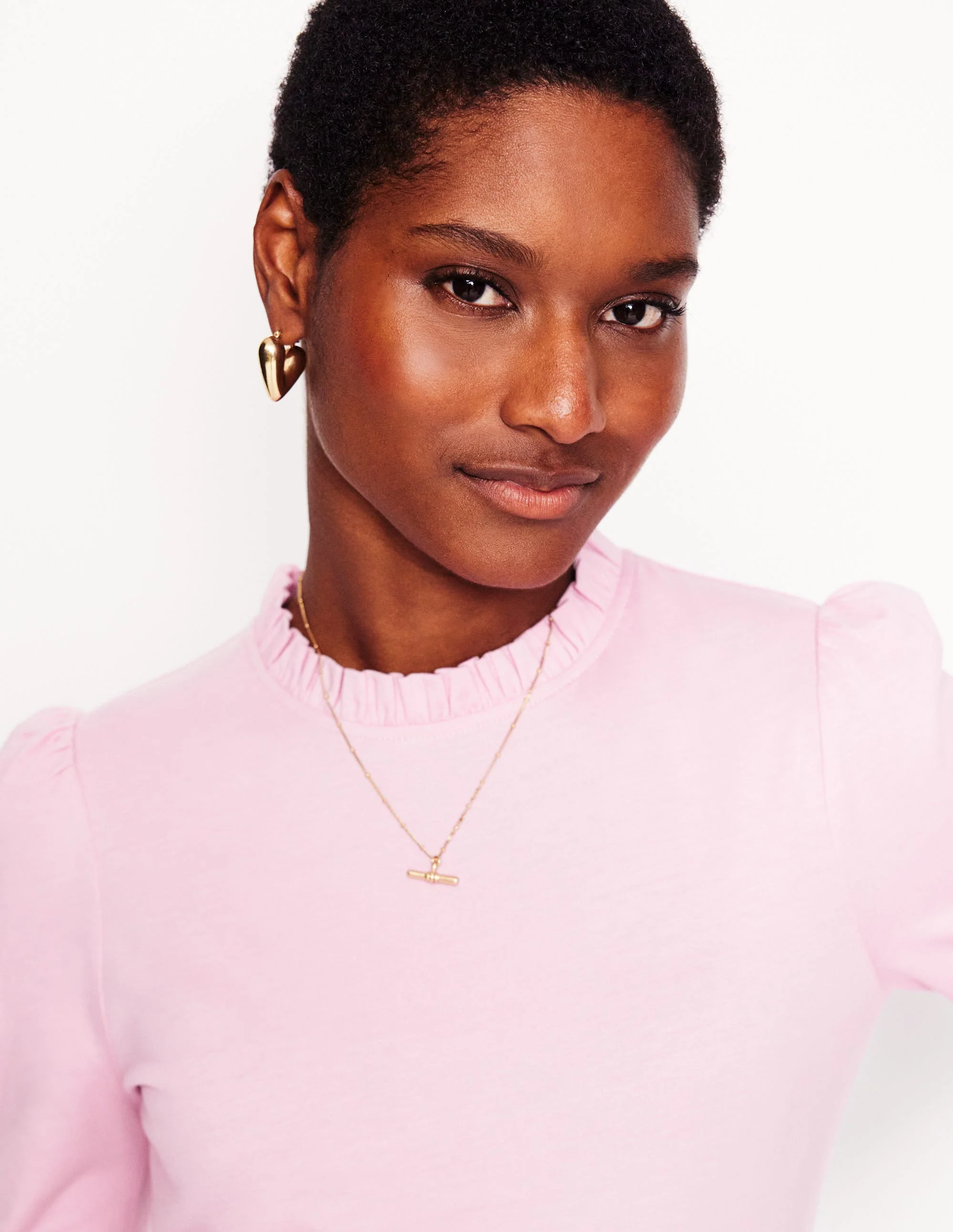 Supersoft Frill Detail Top-Soft Lavender - Image 2