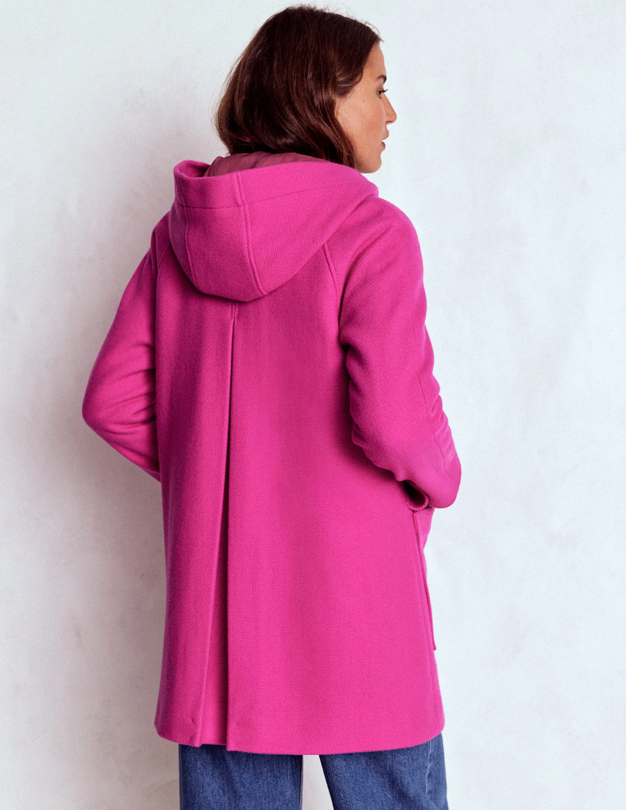 Swing Duffle Coat-Pink Peony - Image 3