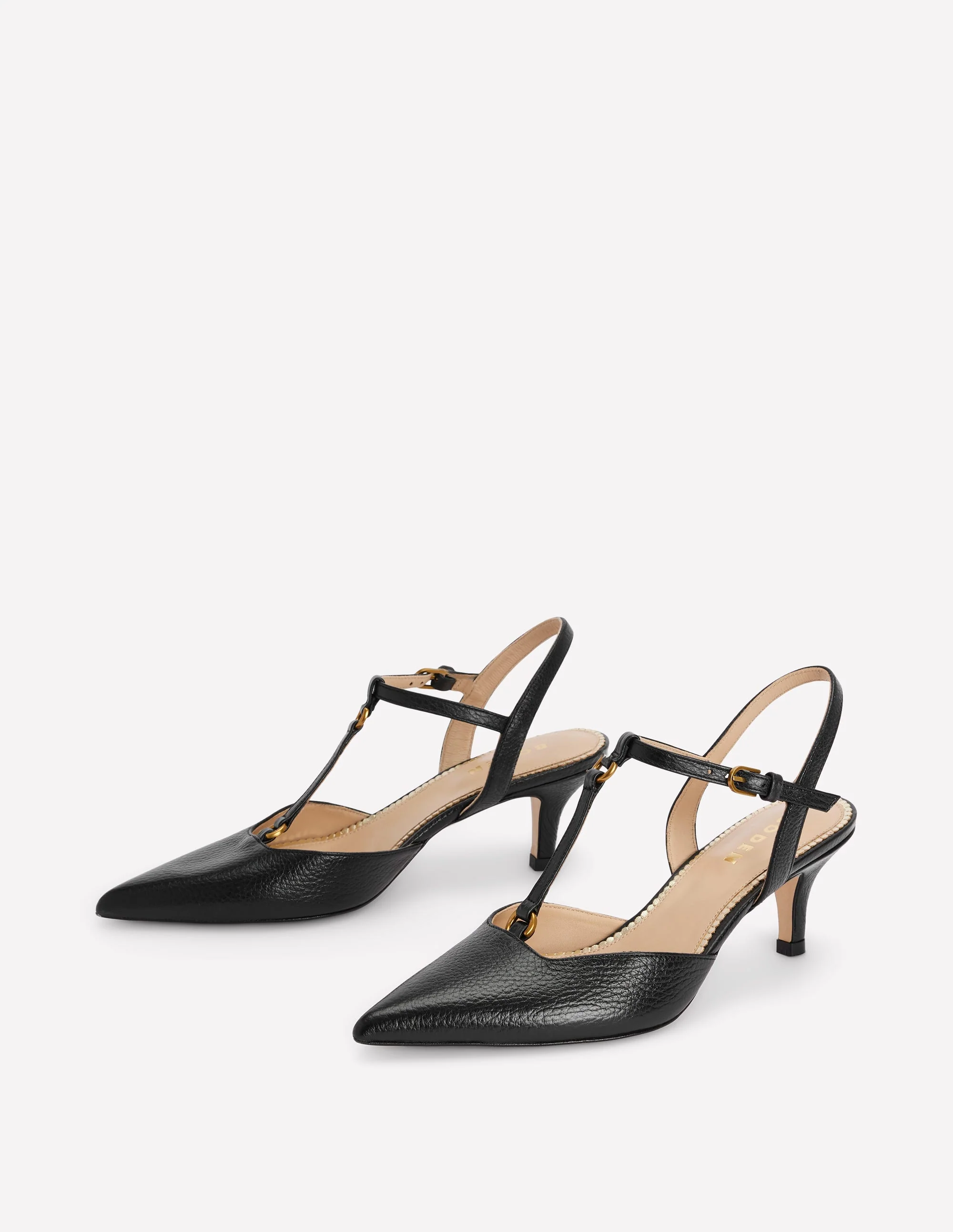 T-Bar Point Heels-Black - Image 4
