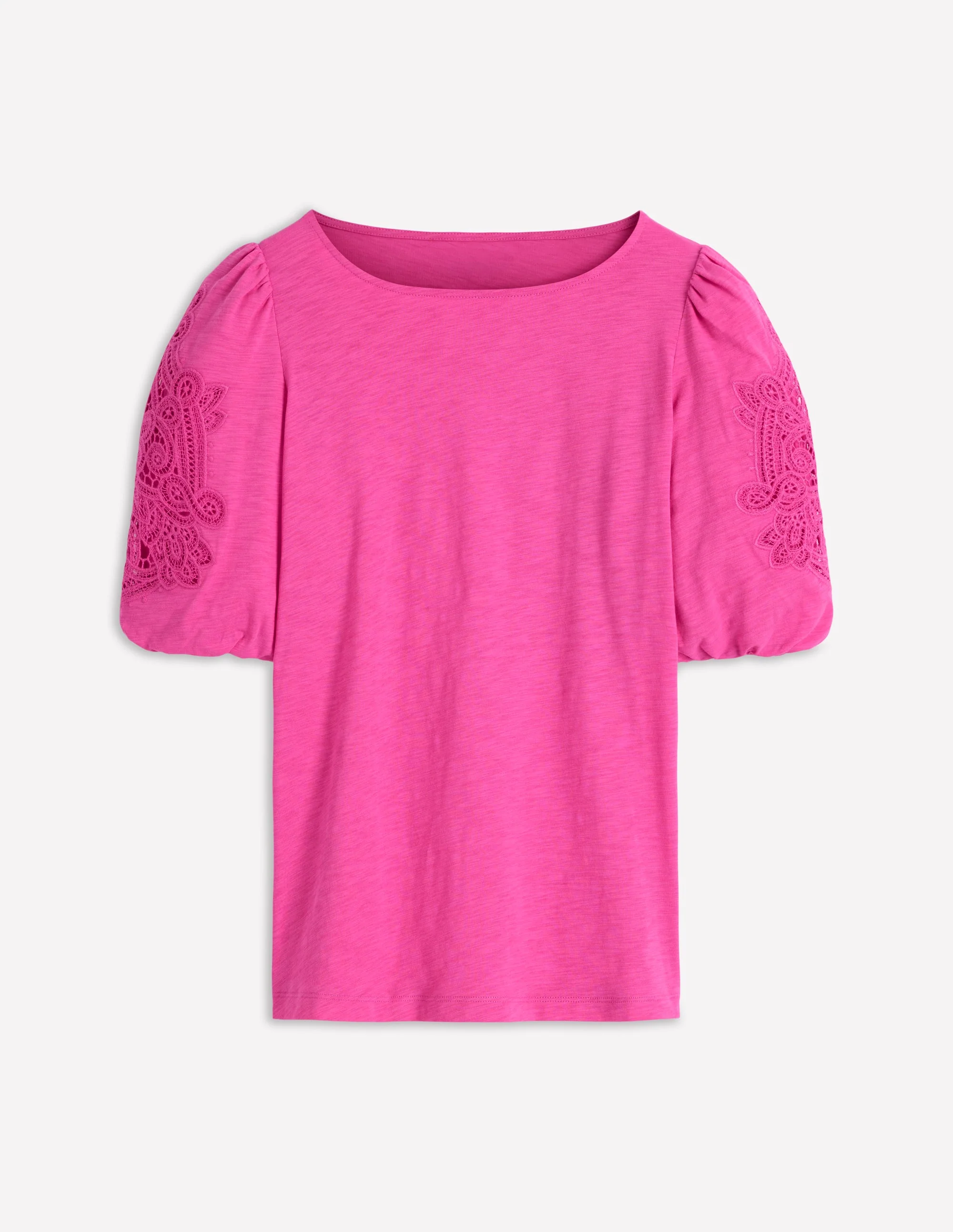 Tape Lace T-shirt-Phlox Pink - Image 5
