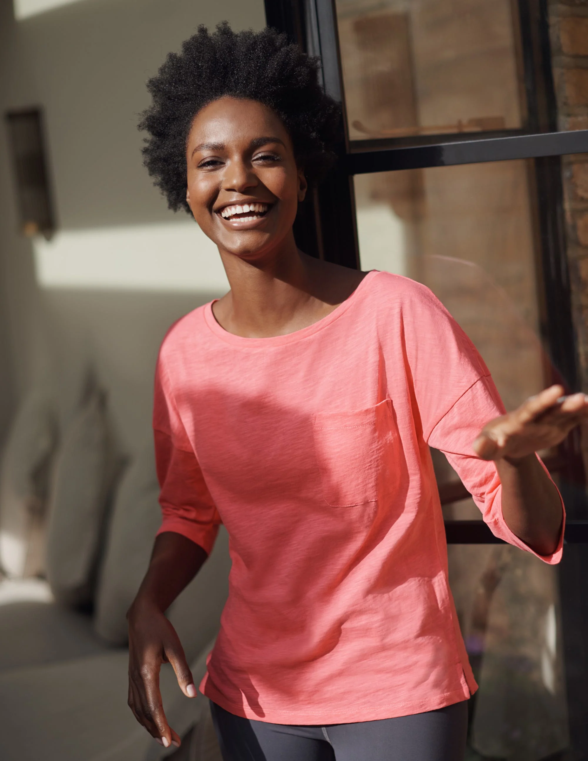 The Cotton Boxy Boatneck Tee-Lollipop - Image 5