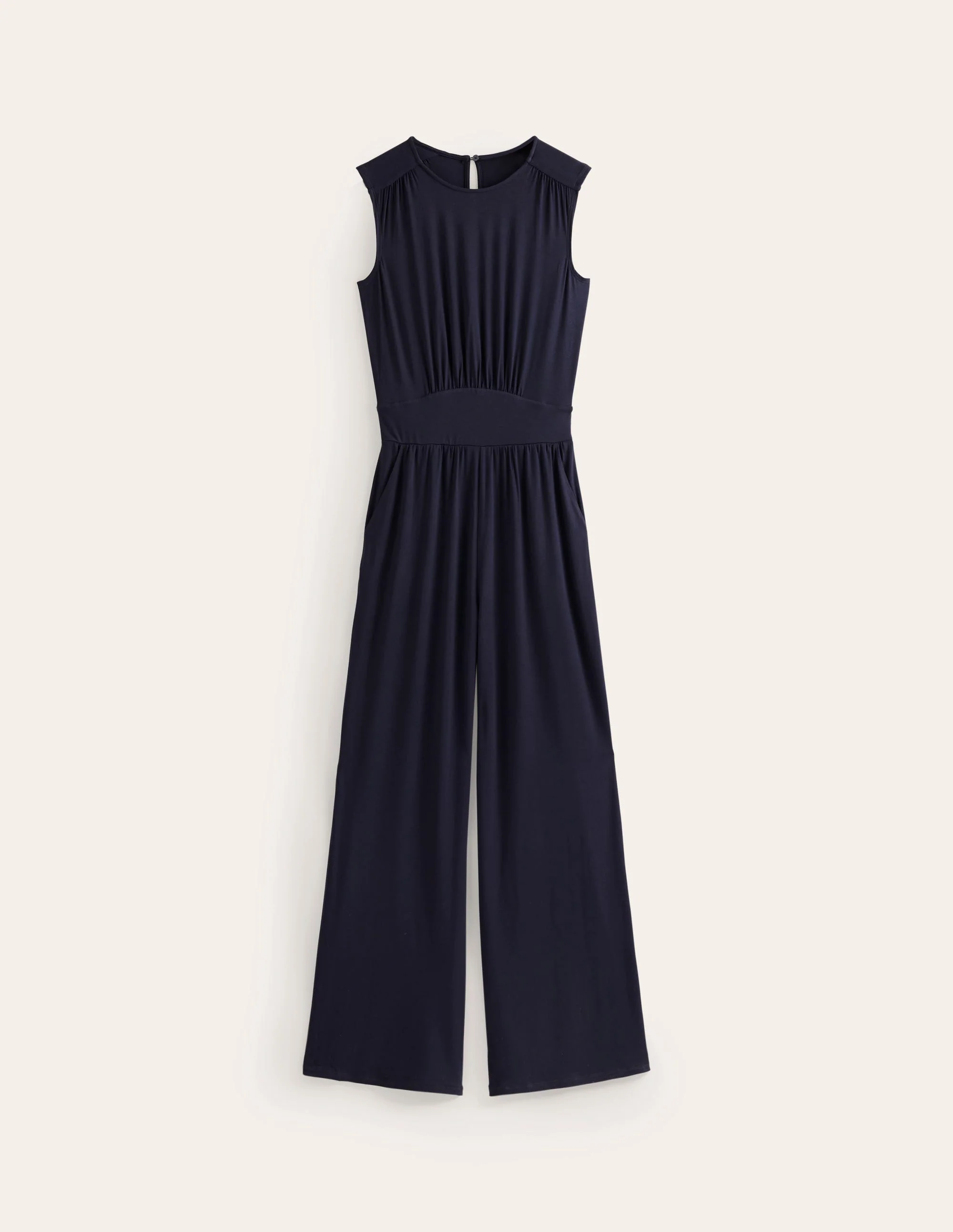 Thea Jersey Jumpsuit-Navy - Image 5