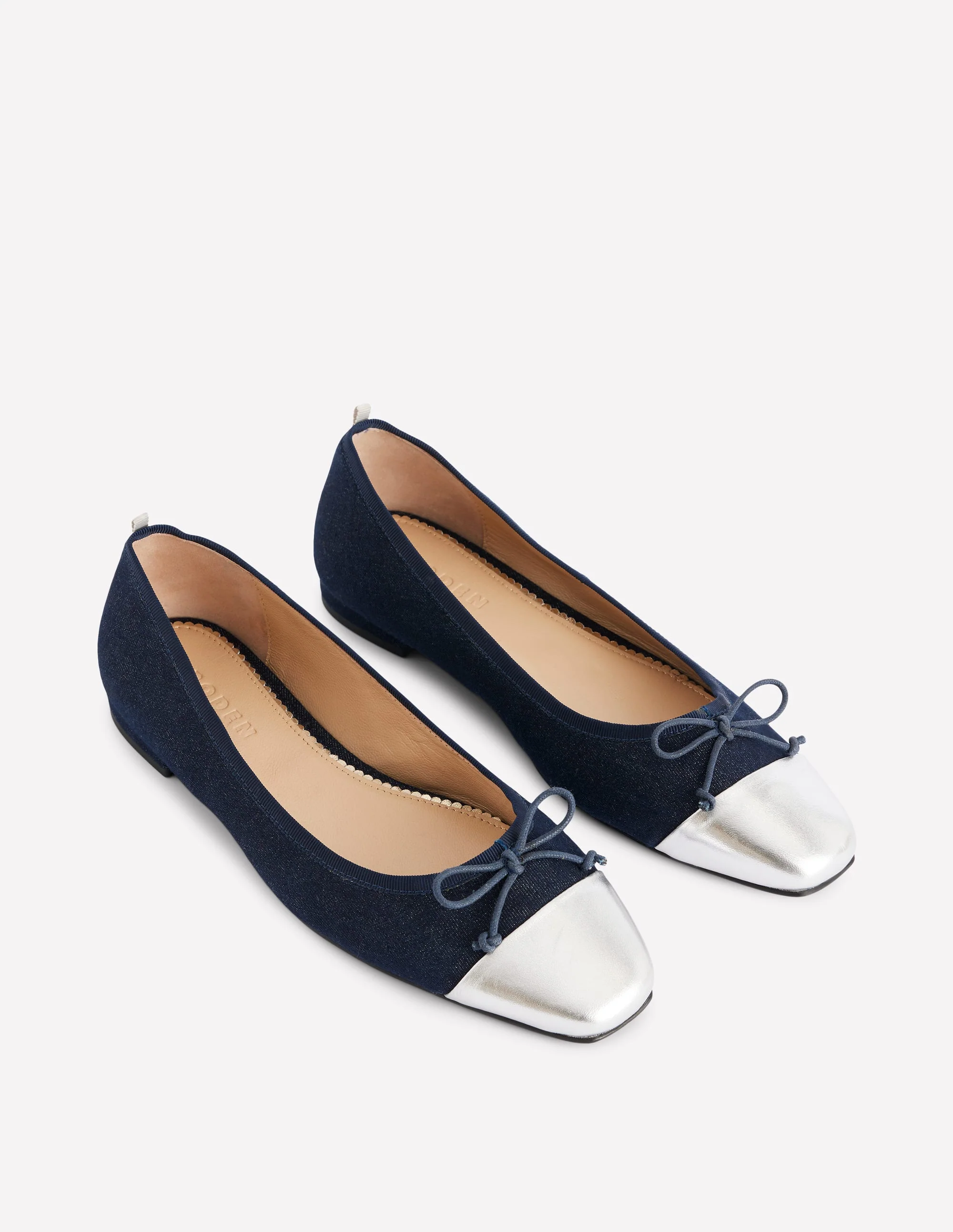 Toe Cap Ballet Flat-Denim - Image 4