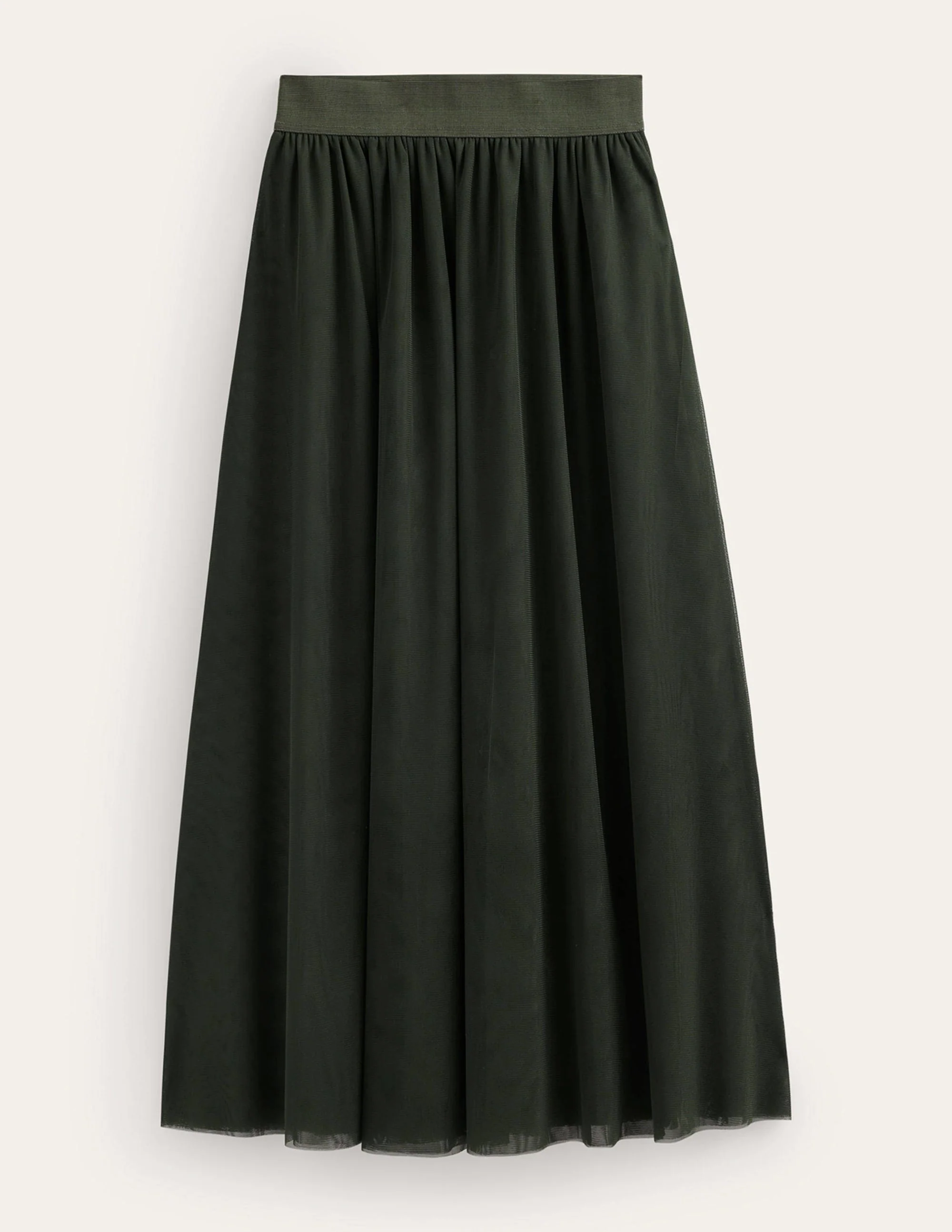 Tulle Full Midi Skirt-Khaki - Image 8