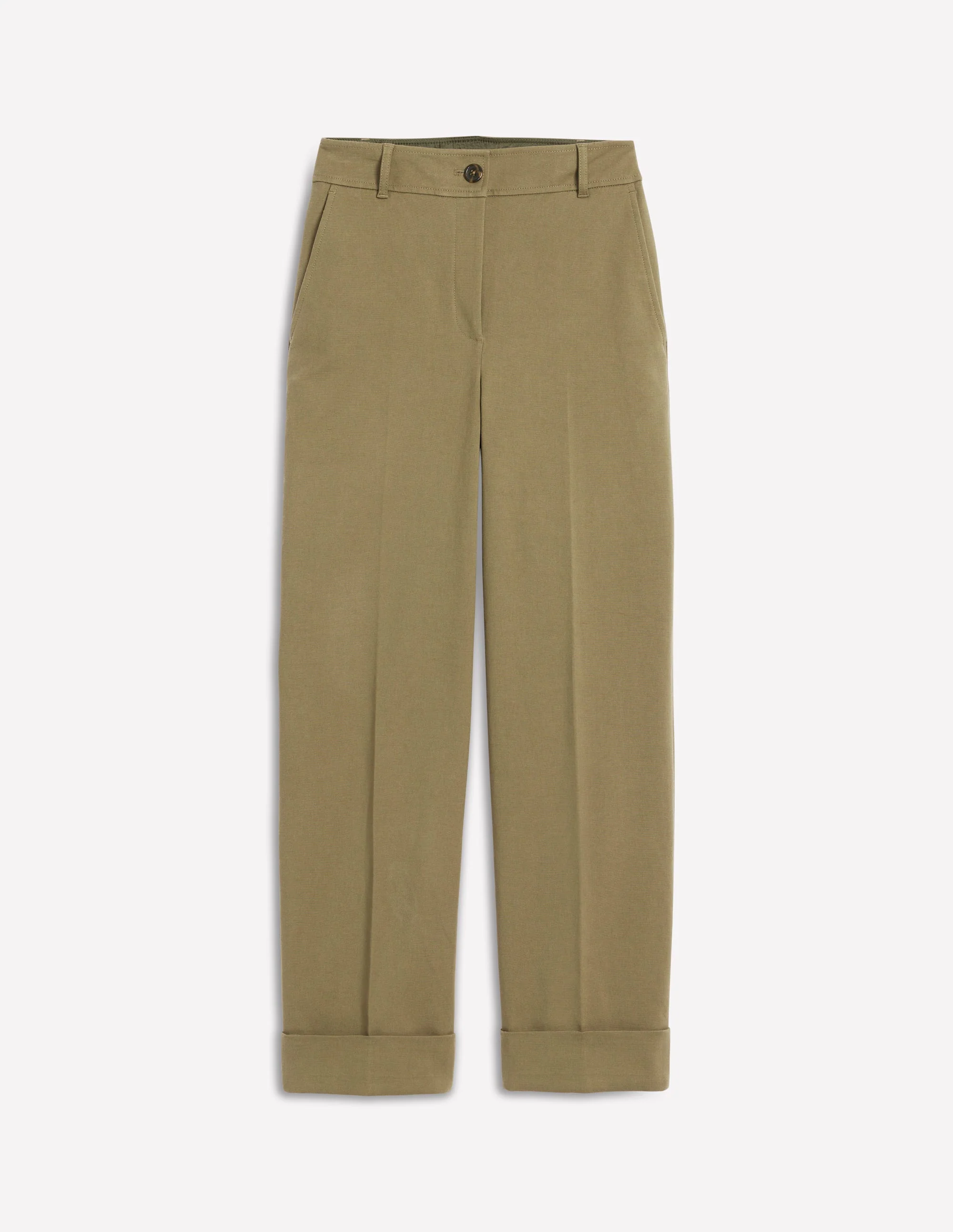 Turn Up Pants-Warm Olive - Image 5
