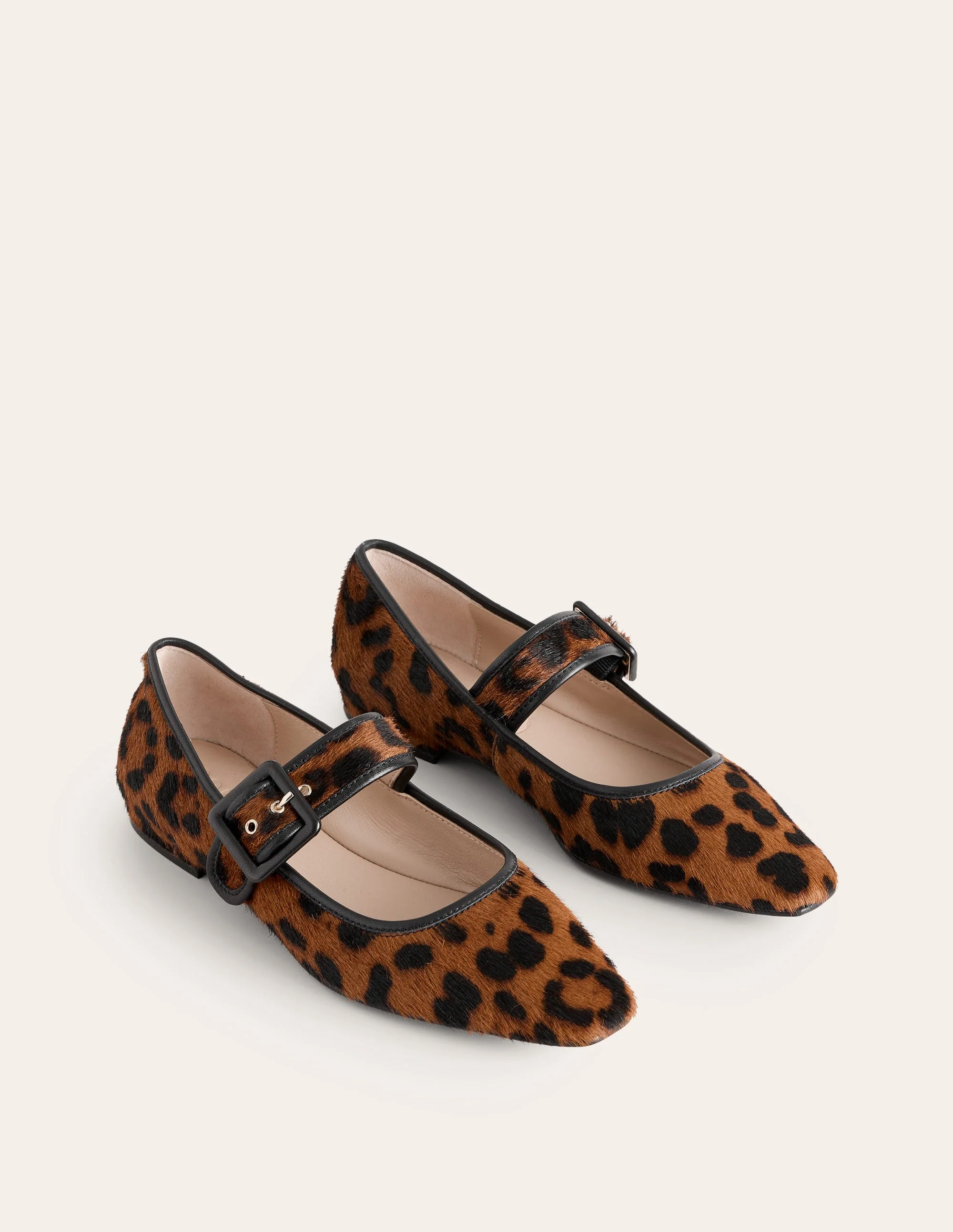 Vic Chisel Toe Mary Janes-Leopard - Image 3