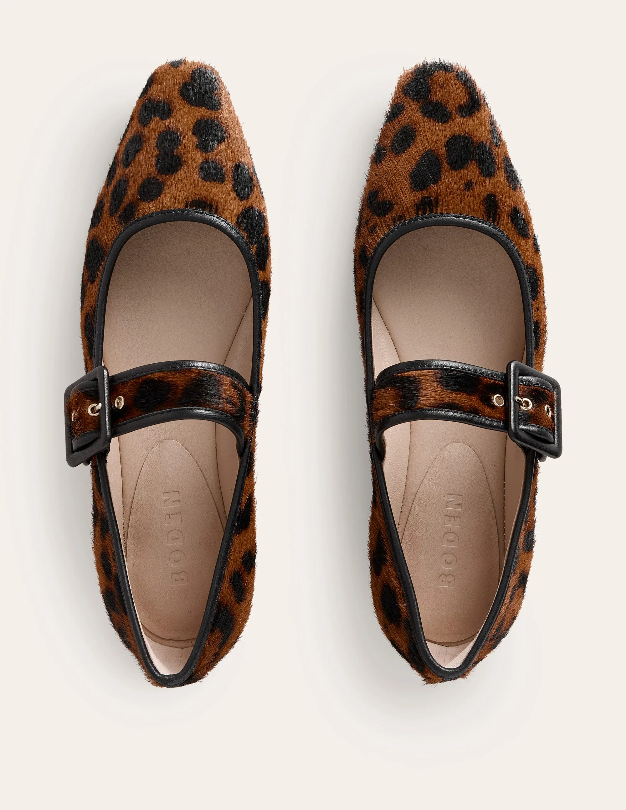 Vic Chisel Toe Mary Janes-Leopard - Image 5