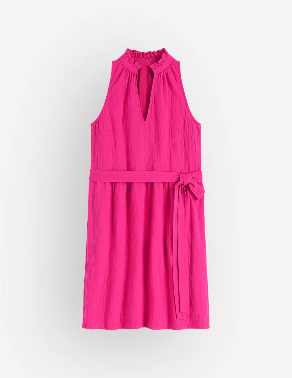 Viv Double Cloth Short Dress-Pink Peony - Image 5