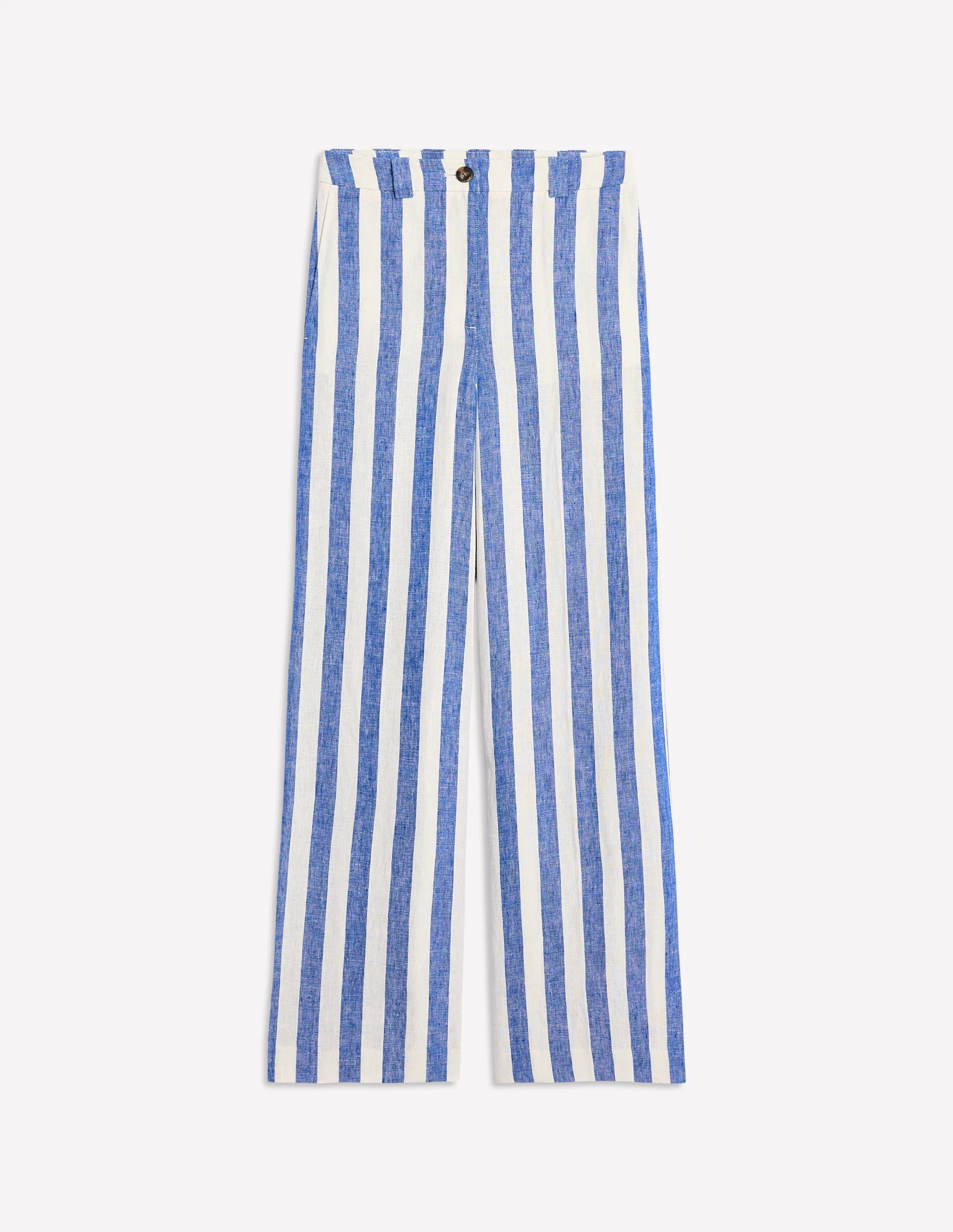 Westbourne Linen Pants-Bright Blue Stripe - Image 6