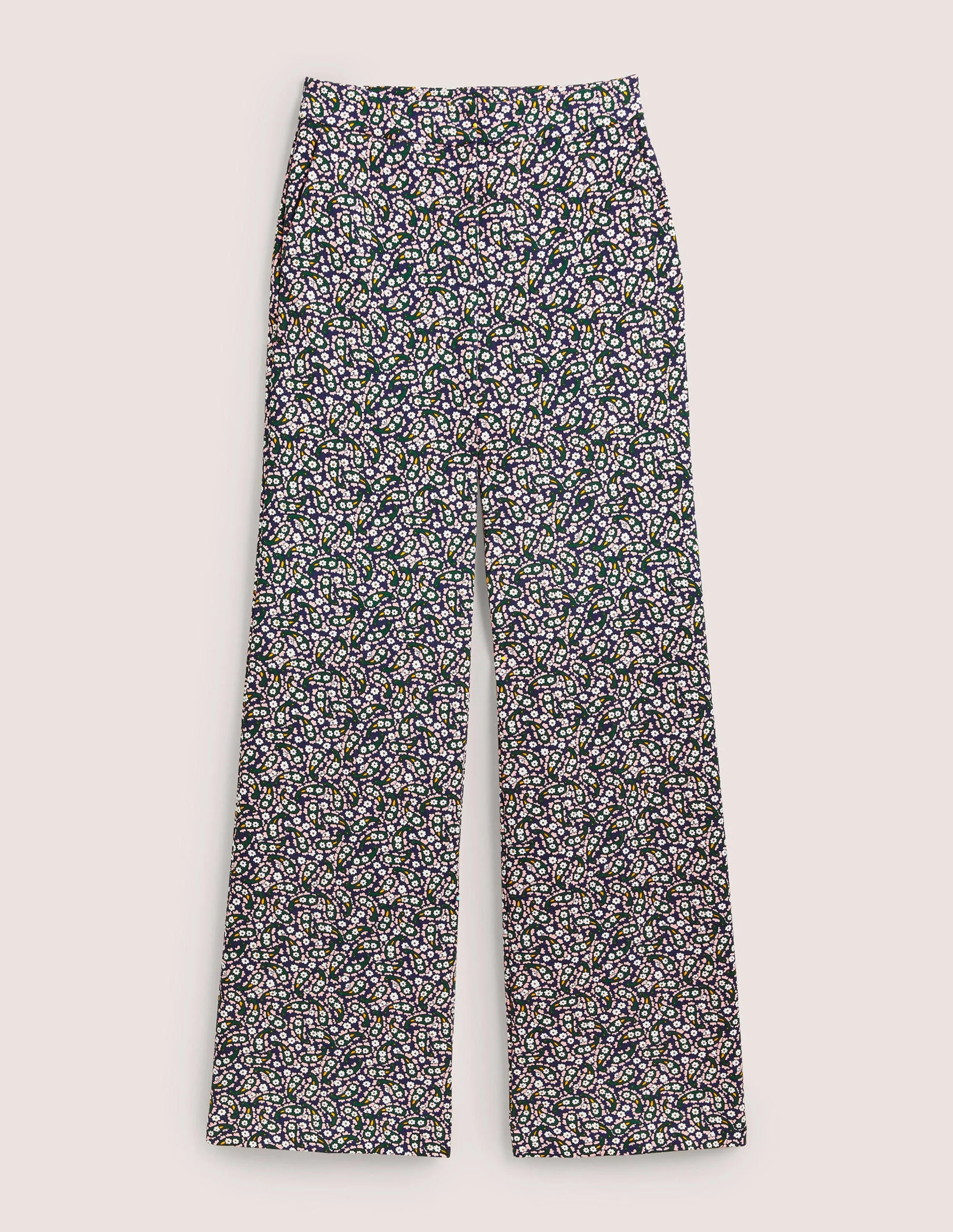 Westbourne Ponte Pants-Navy, Petal Paisley - Image 5