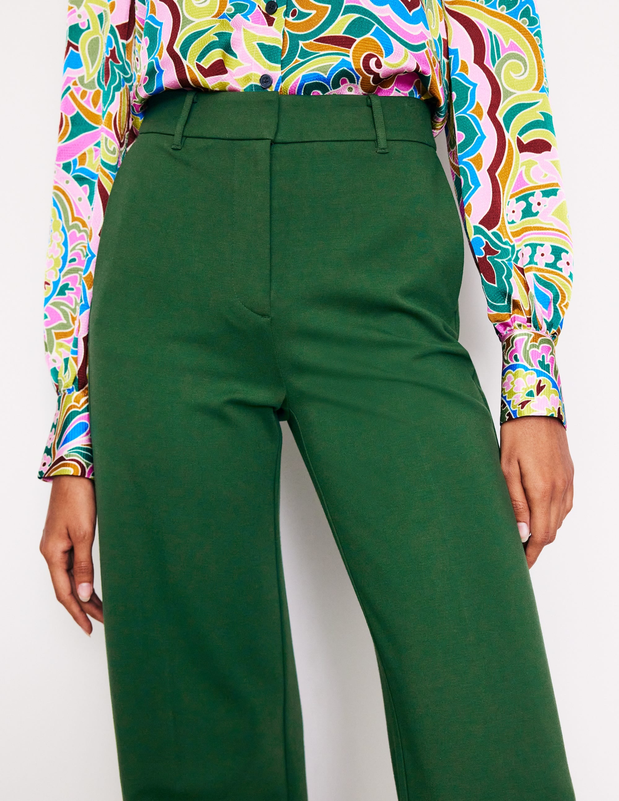 Westbourne Ponte Trousers-Pine - Image 2