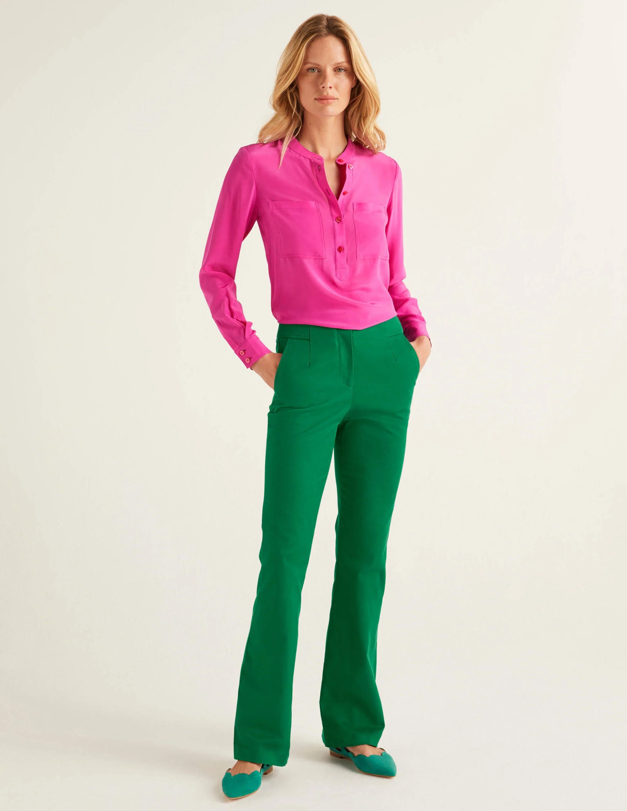 Westmoreland Bootcut Pants-Forest - Image 4