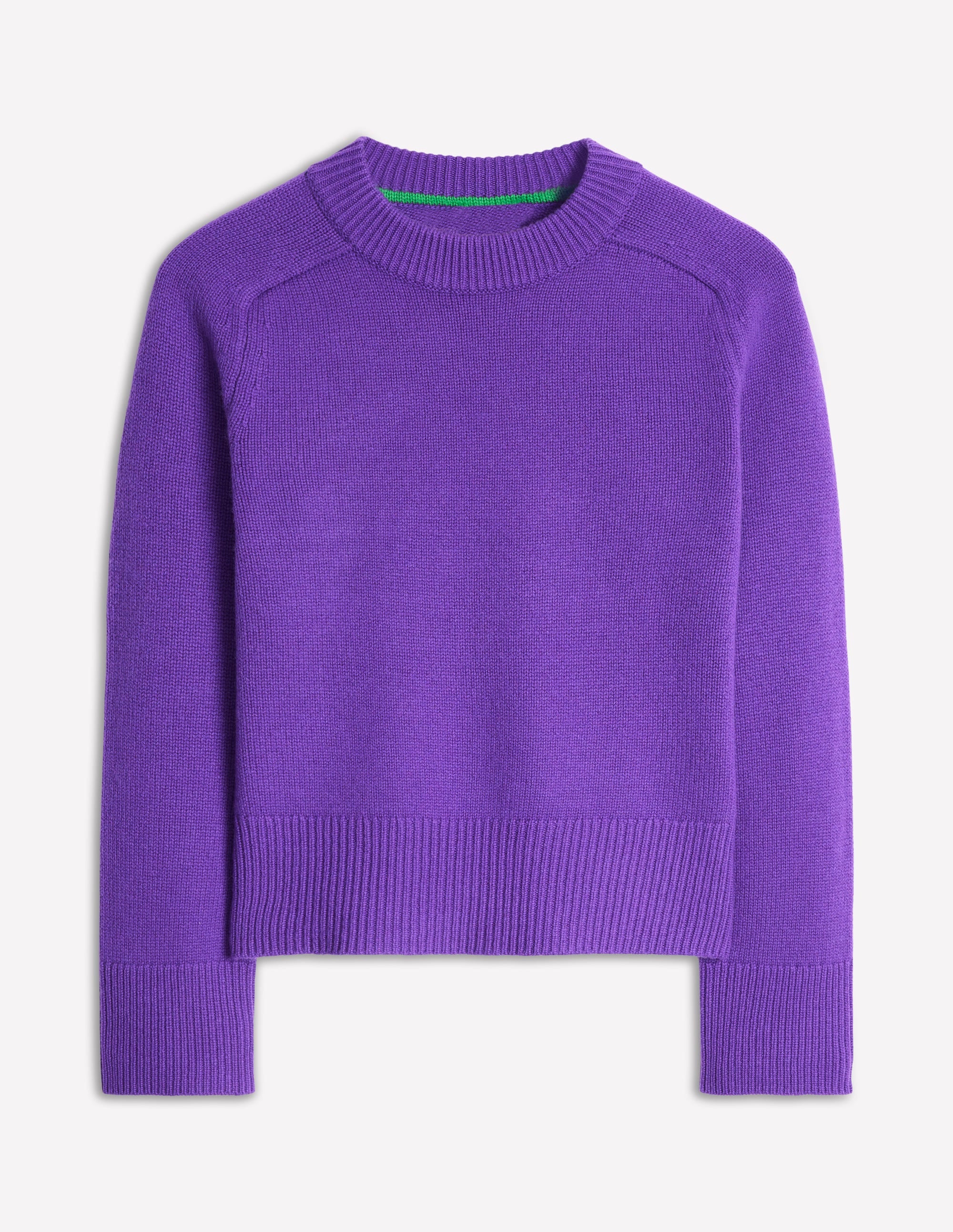Wide Sleeve Cashmere Sweater-Ameythyst Purple - Image 6