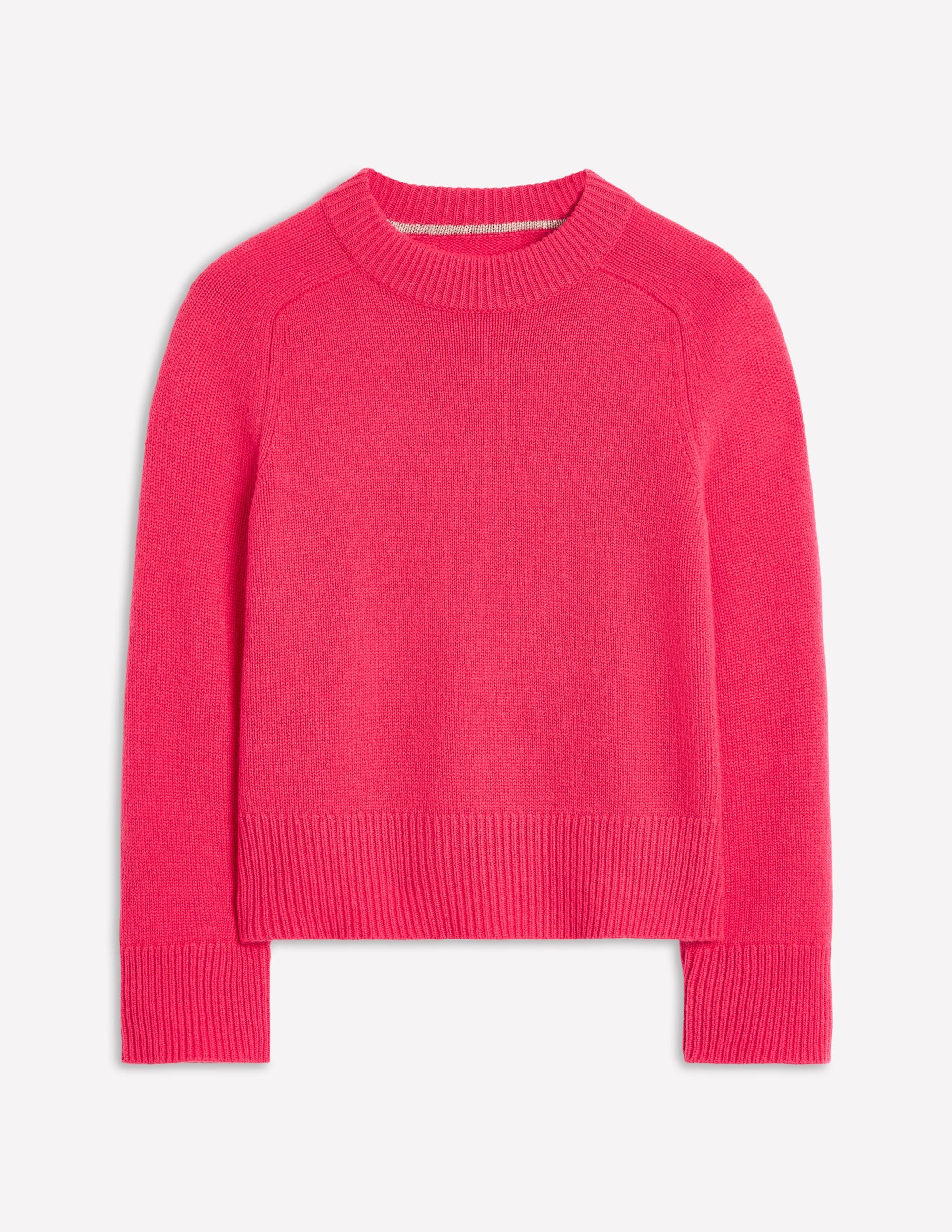 Wide Sleeve Cashmere Sweater-Camelia Pink - Image 5