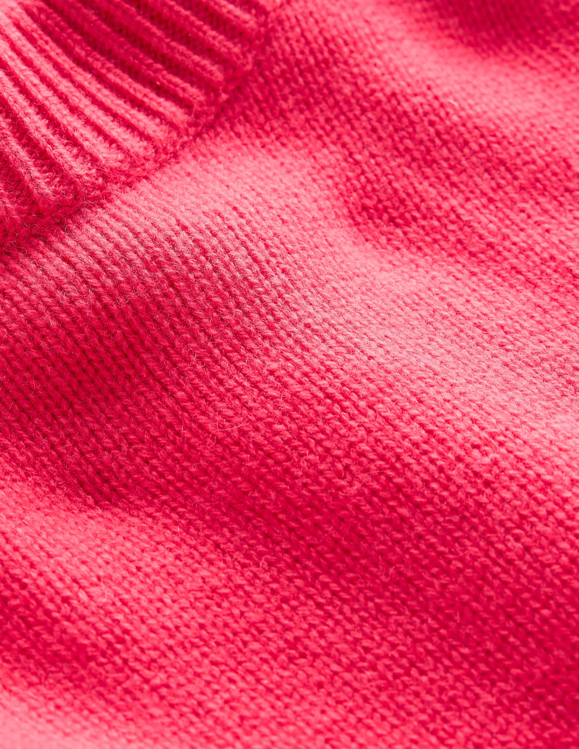 Wide Sleeve Cashmere Sweater-Camelia Pink - Image 6
