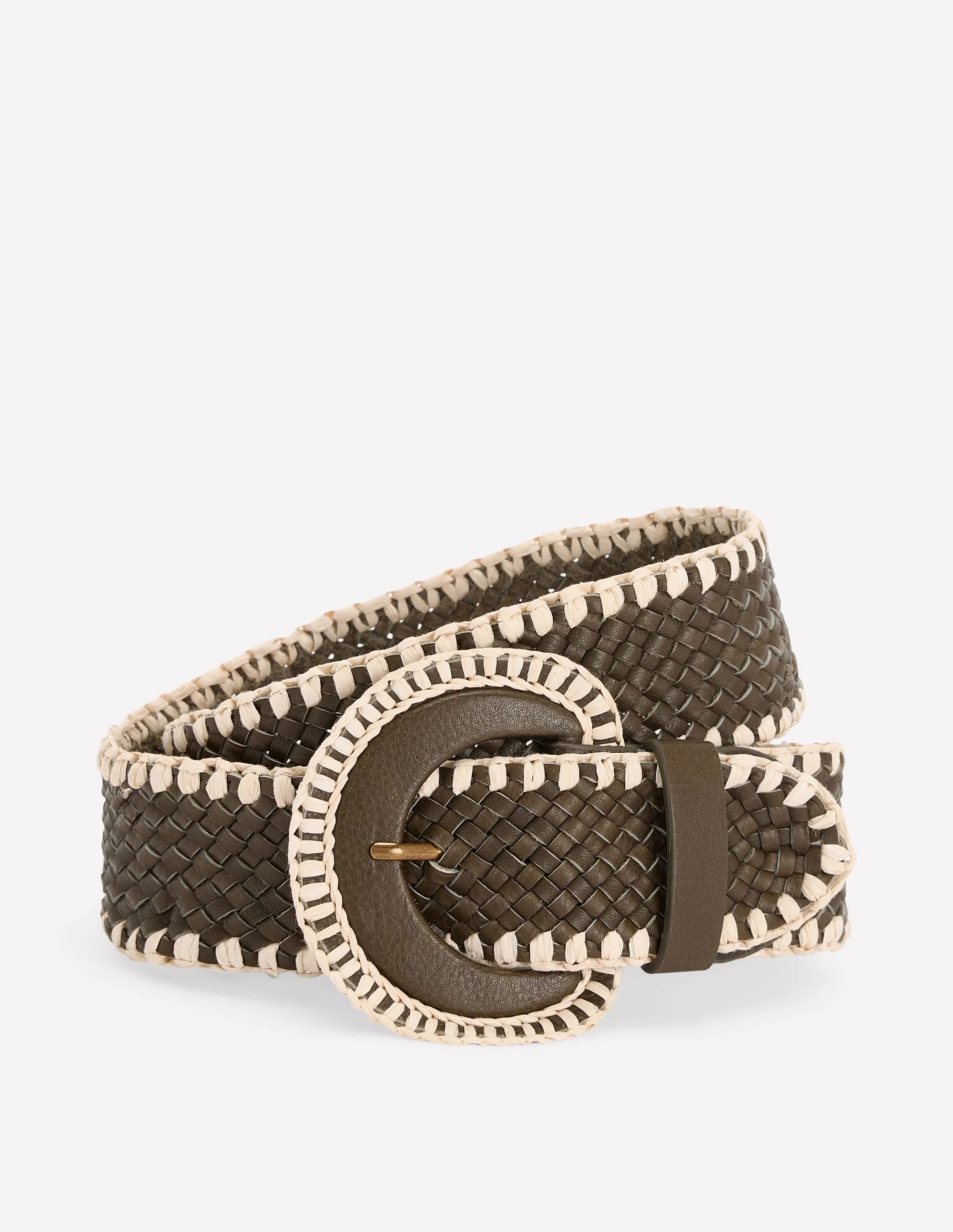 Woven Stitch Belt-Woodland Green - Image 2
