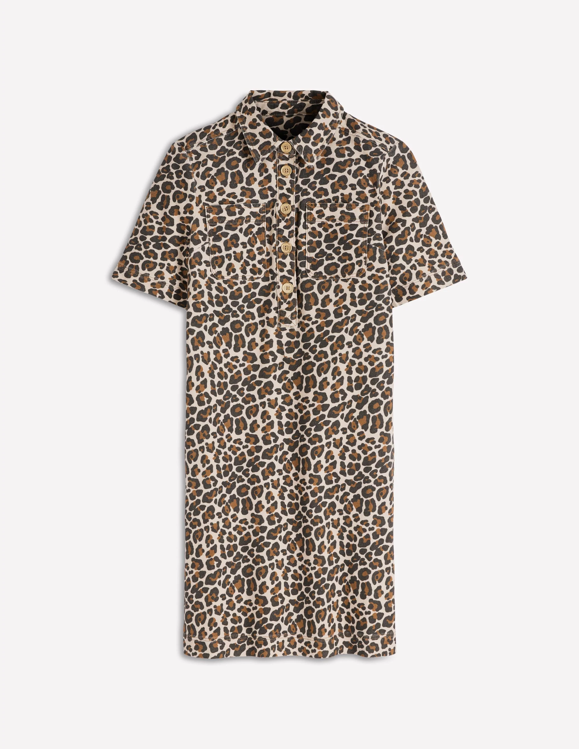 Zia Pocket Shift Dress-Almond Milk, Cheetah Pop - Image 5